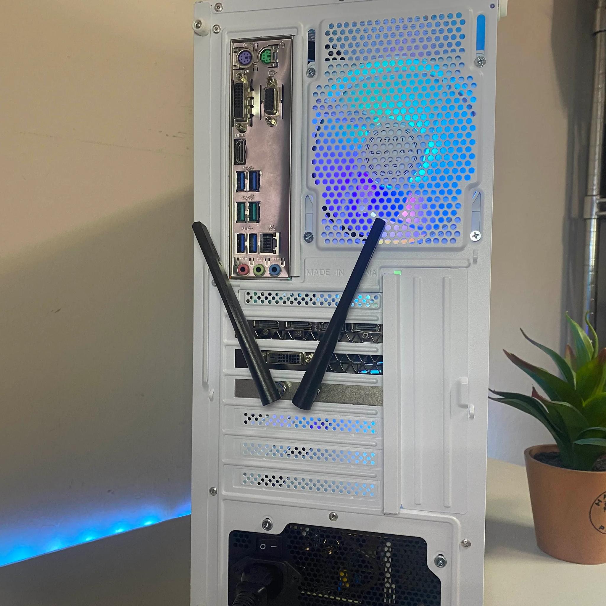 🧊Custom Built White RGB Gaming PC🧊| GTA 1070 Ti, Ryzen 5, Win11, 1TB SSD | Fortnite, CoD, more!