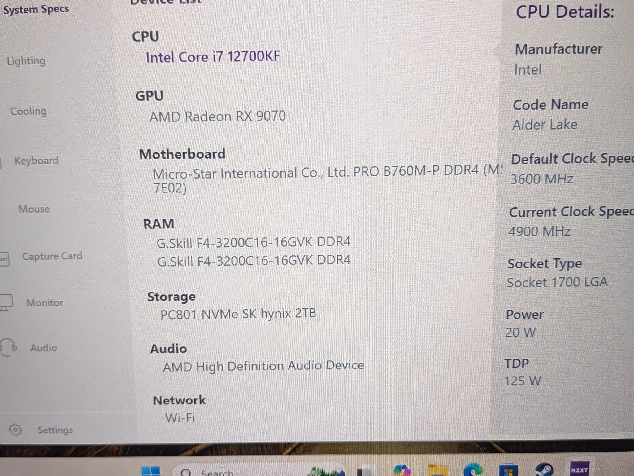 🌊 Cooled 🪵 Gaming PC - AMD Radeon RX 9070, Intel Core i7 12700KF, 32 GB RAM, 2 TB