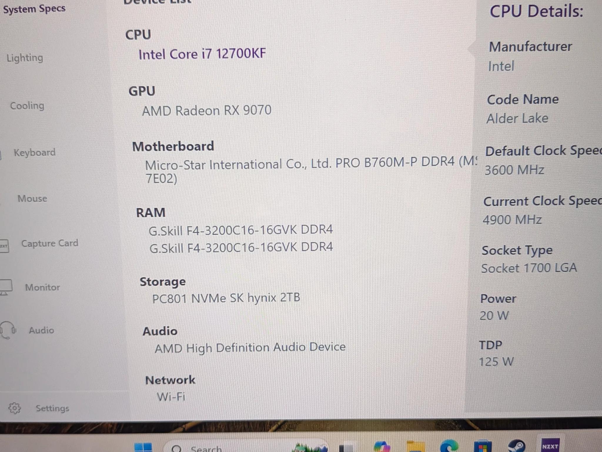 🌊 Cooled 🪵 Gaming PC - AMD Radeon RX 9070, Intel Core i7 12700KF, 32 GB RAM, 2 TB