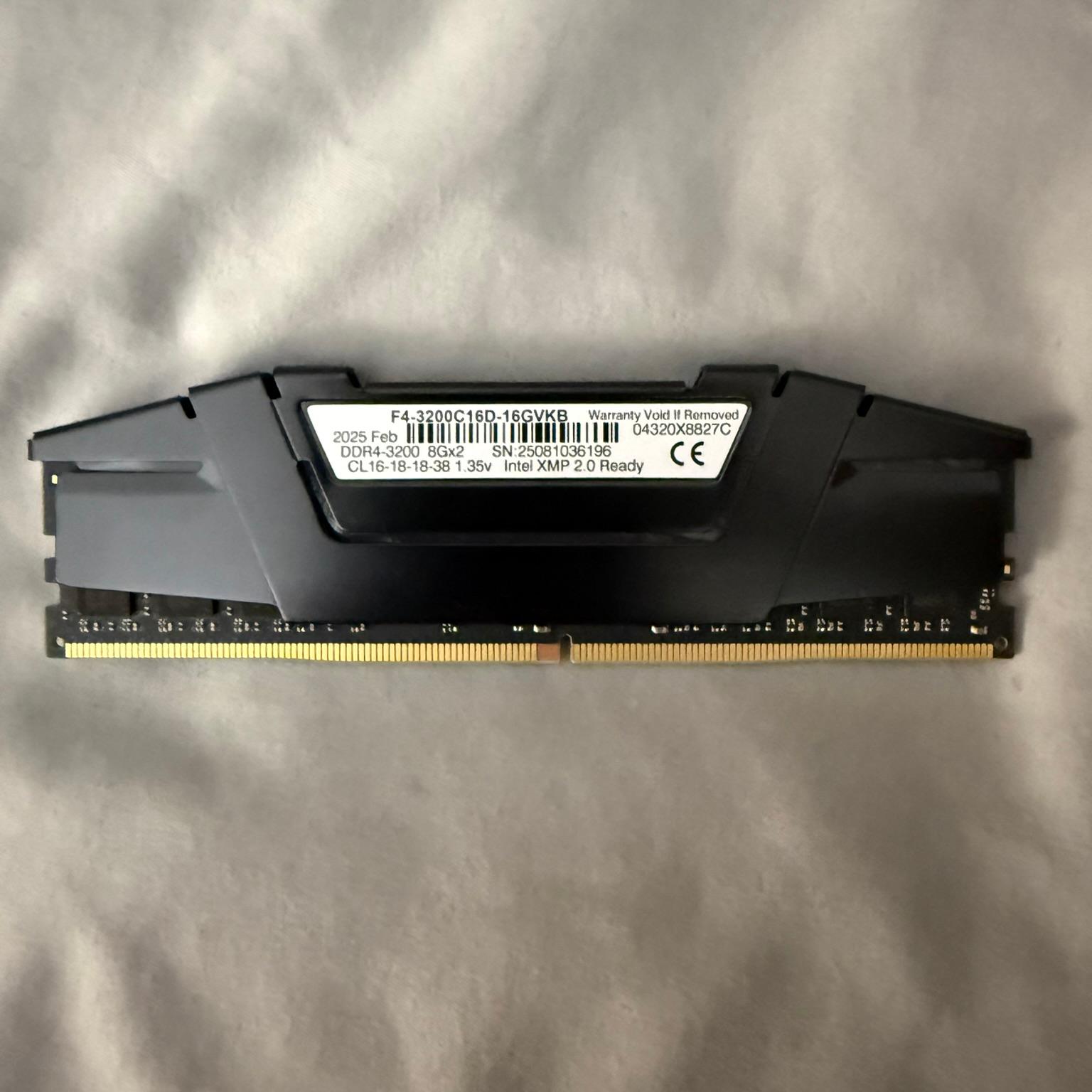 G.SKILL Ripjaws Series 16GB (2 x 8GB) 260-Pin DDR4-3200