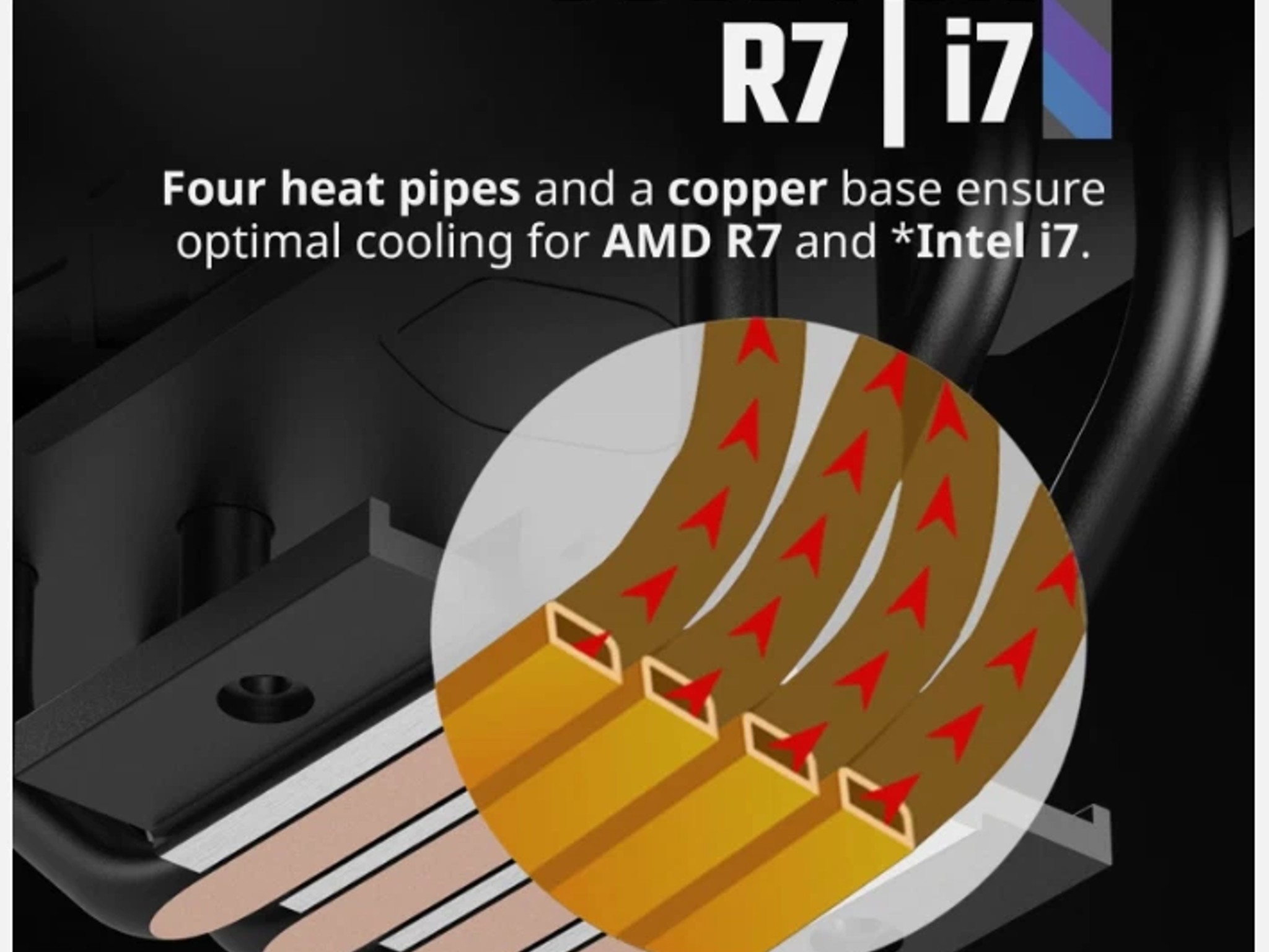 NEW - Cooler Master Hyper 212 Black CPU Air Cooler – 120mm High Performance PWM Fan