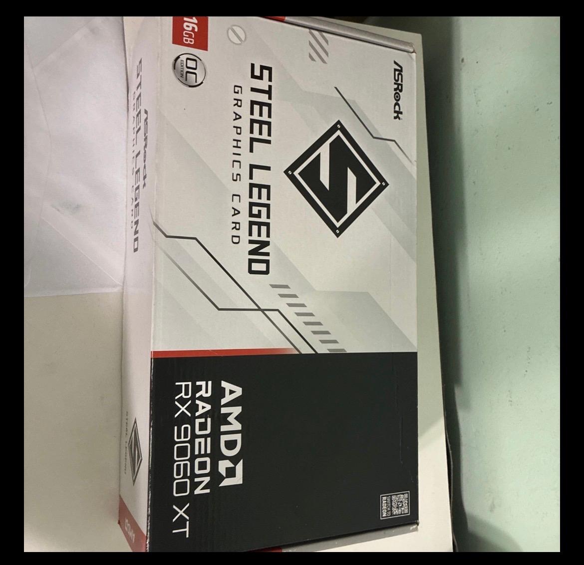 ASRock AMD Radeon RX 9060 XT Steel Legend OC GDDR6