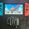 Modded Switch with 128GB SD Card and Charger