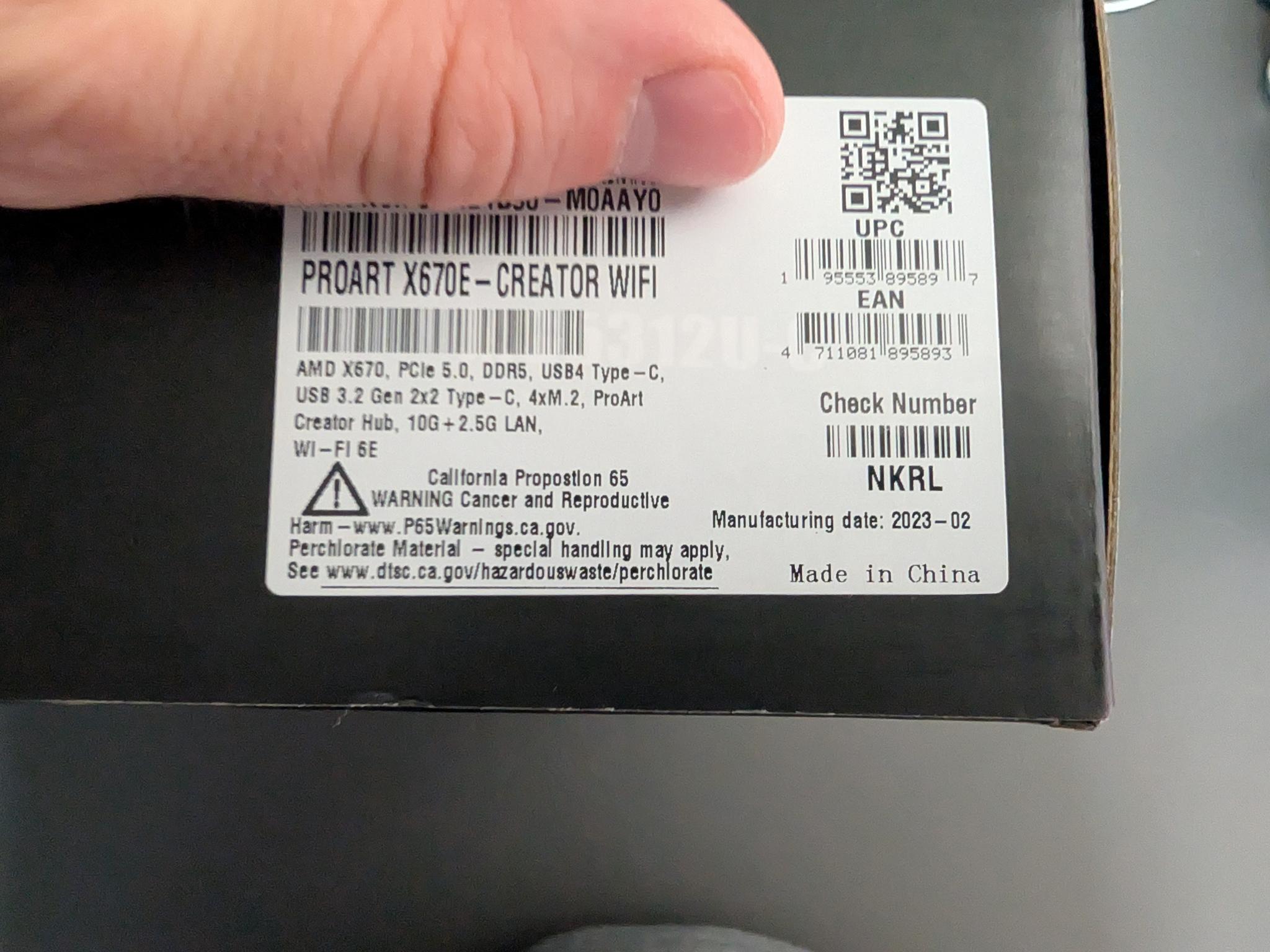 Asus ProArt X670E ATX Motherboard - Includes 10Gb Ethernet!