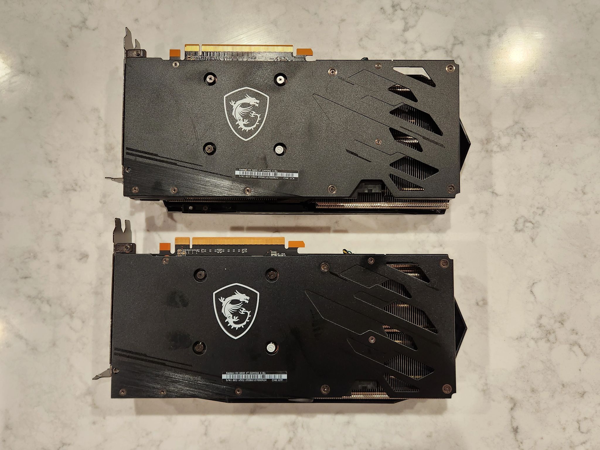 FOR BUBBLETEABUILDS | 2x RX 6600XT 8GB (MSI Gaming X) - Used
