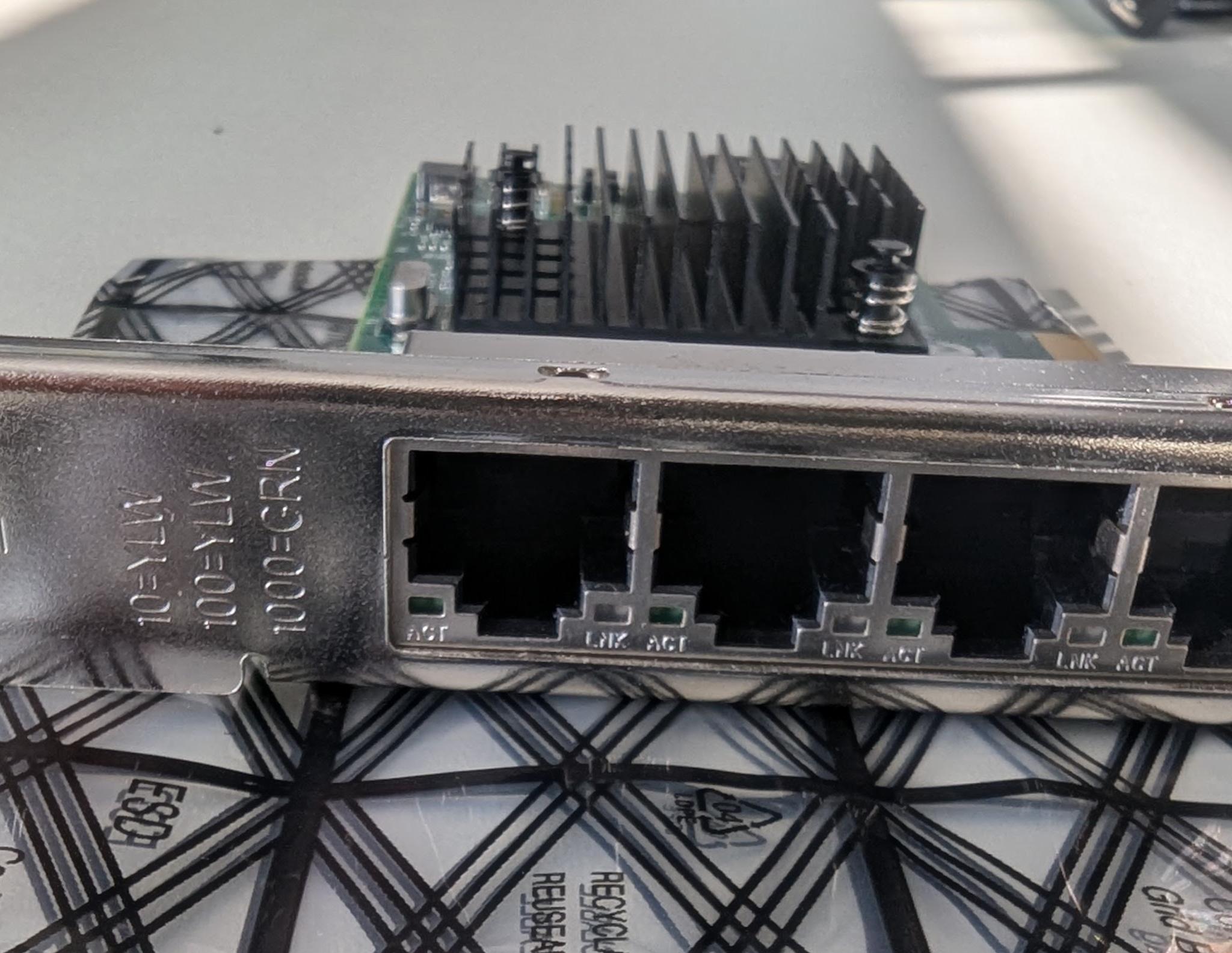 INTEL I350-T4 1GbE Quad Port PCI Ethernet Adapter