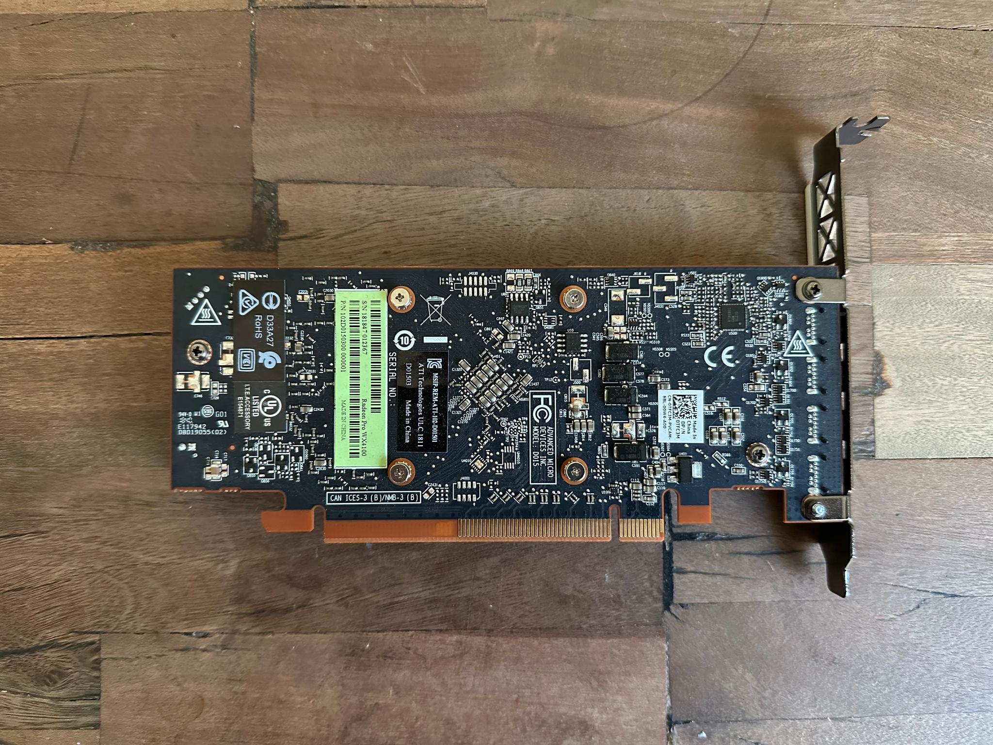 AMD Radeon Pro WX 4100 4GB