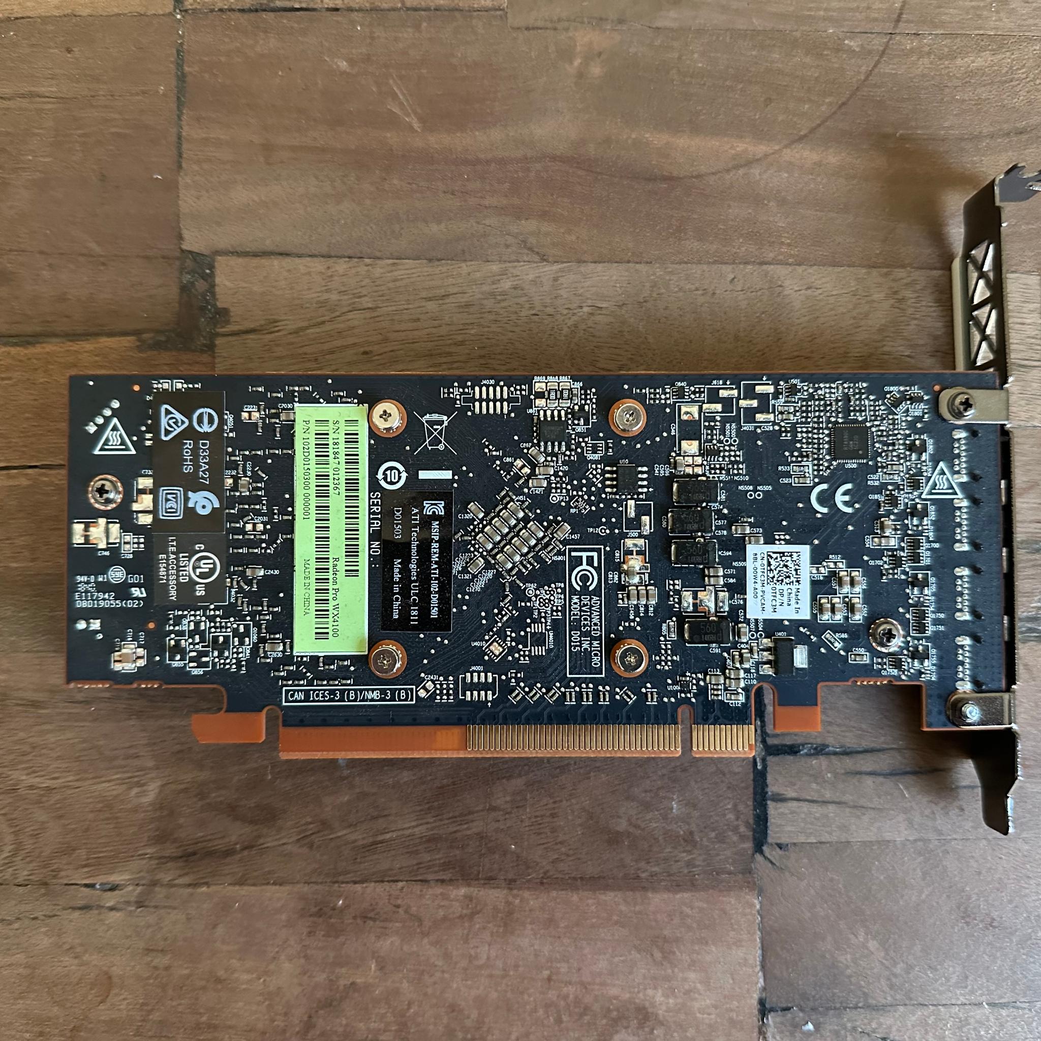 AMD Radeon Pro WX 4100 4GB