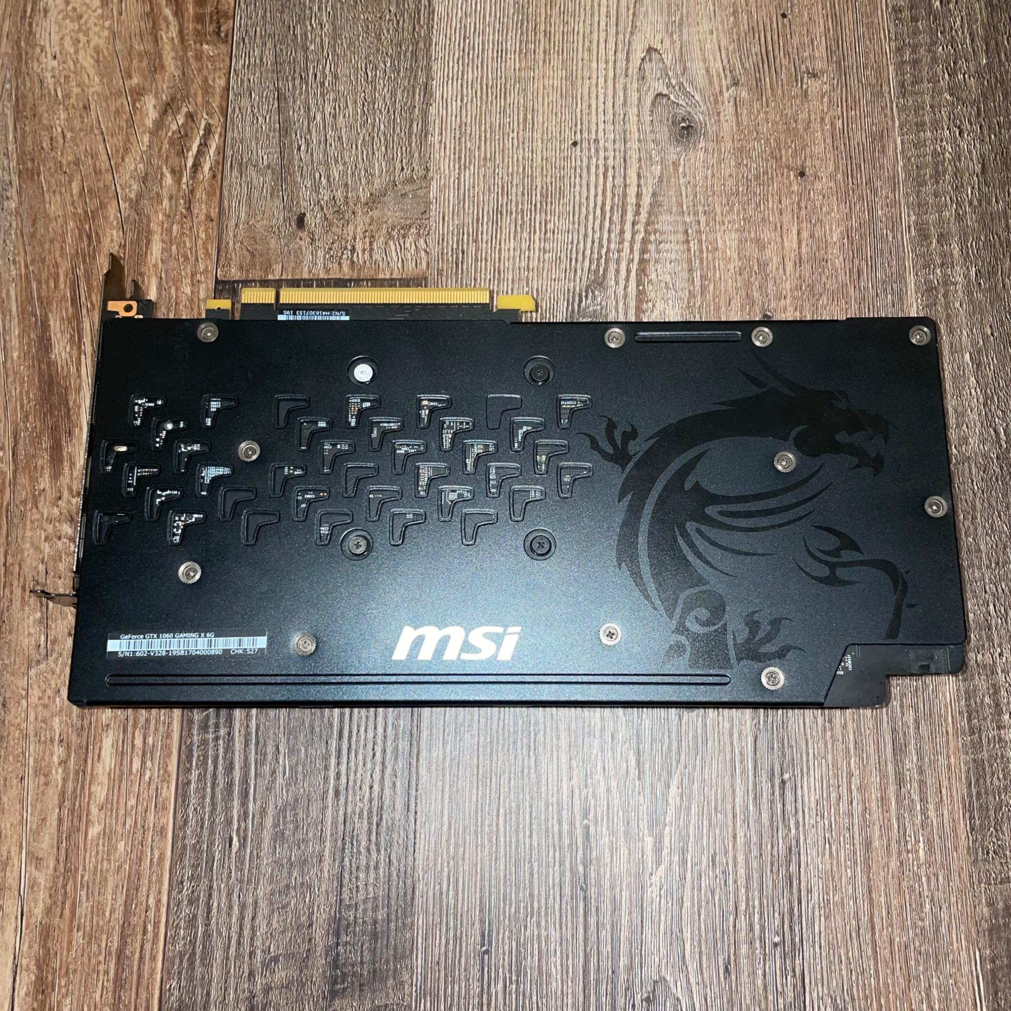 MSi Gtx 1060 6GB **READ DESCRIPTION**