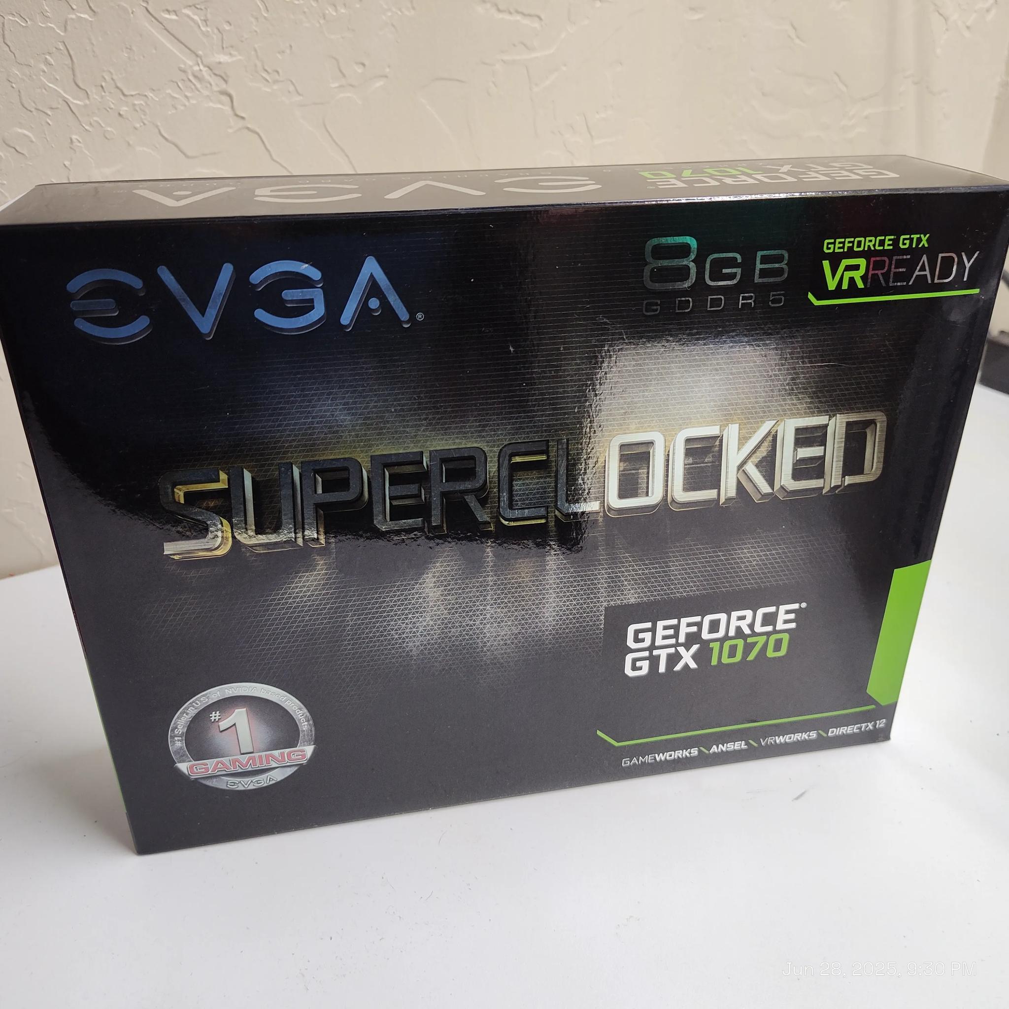 EVGA GeForce GTX 1070 SC Gaming ACX 3.0 Black Edition