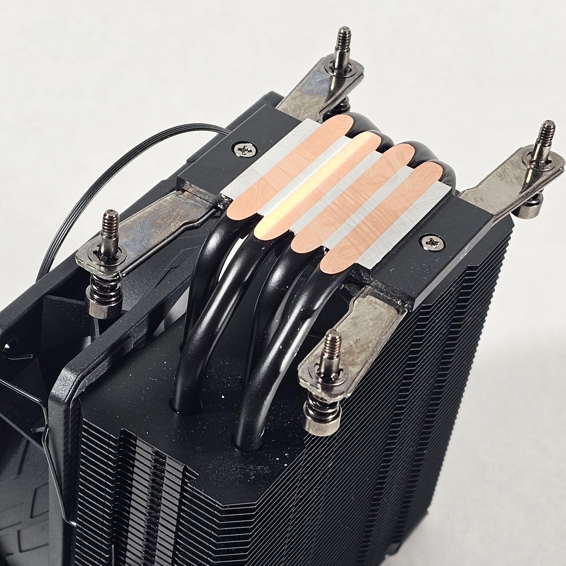 CPU Air Cooler with Copper Heat Pipes and Black Shroud for AMD AM5