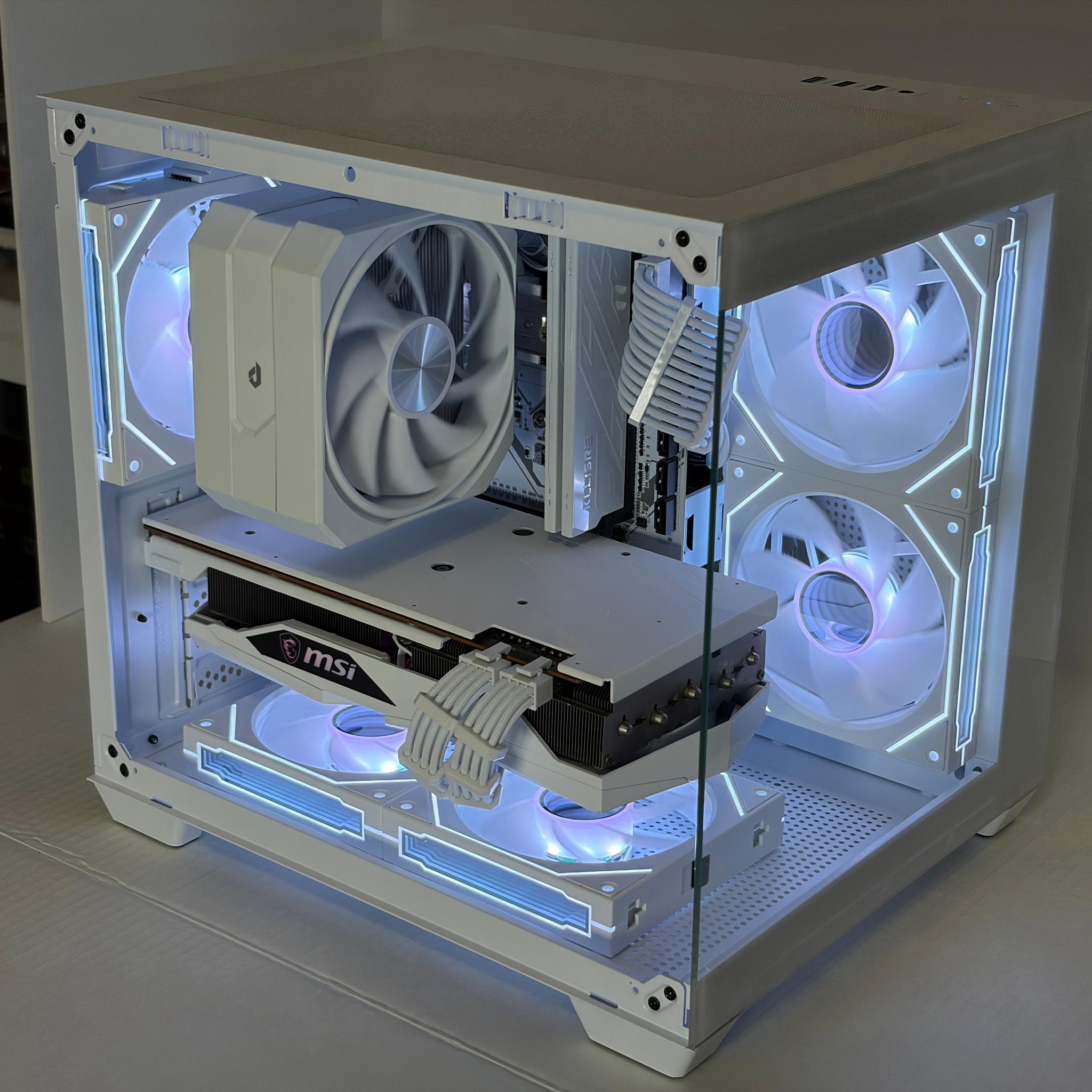 🔥 Arctic Halo | RX 6700 XT + Ryzen 5 5600 | All-White Gaming PC | 16GB RAM
