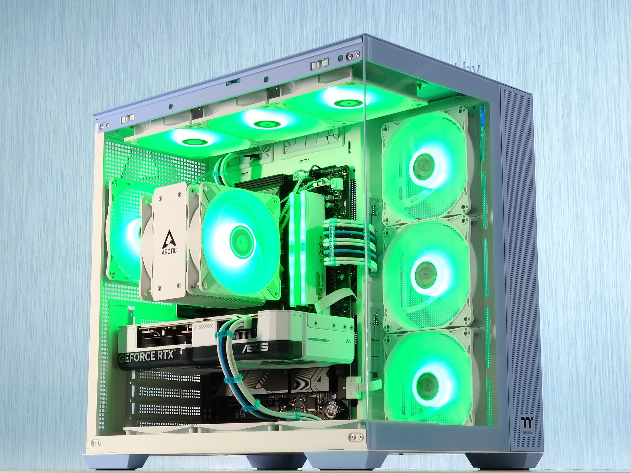 🤍🩵🖤Gaming PC🔲Nvidia RTX 4070 12GB🔲AMD Ryzen 5 7500F🔲32GB DDR5🔲1TB SSD
