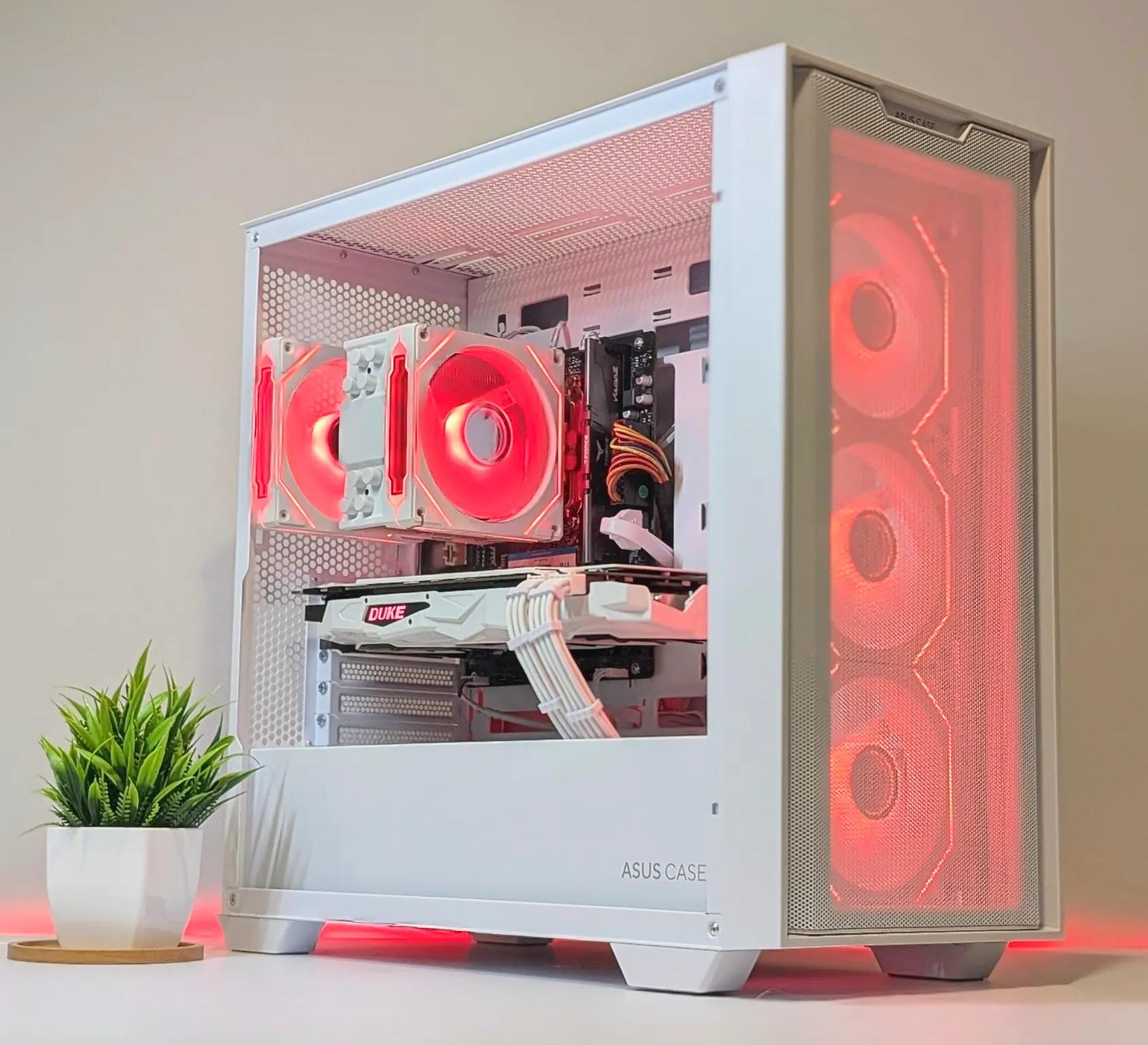 BUDGET 1080P BEAST | ARGB | 16GB RAM | RYZEN 5 | 1TB NVME SSD | GTX 1080 | WIN 11 | WHITE CUSTOM PC