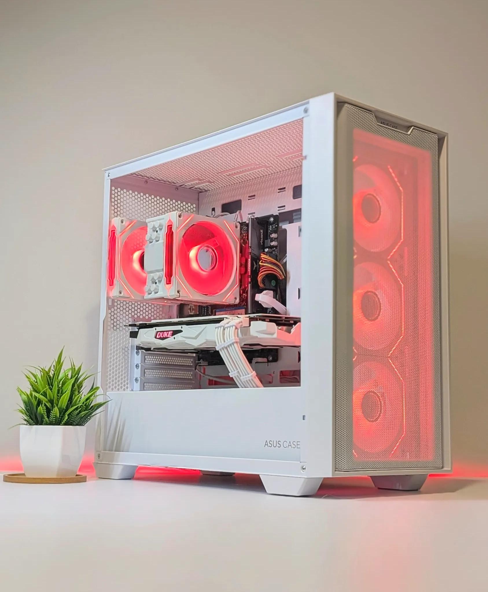 BUDGET 1080P BEAST | ARGB | 16GB RAM | RYZEN 5 | 1TB NVME SSD | GTX 1080 | WIN 11 | WHITE CUSTOM PC