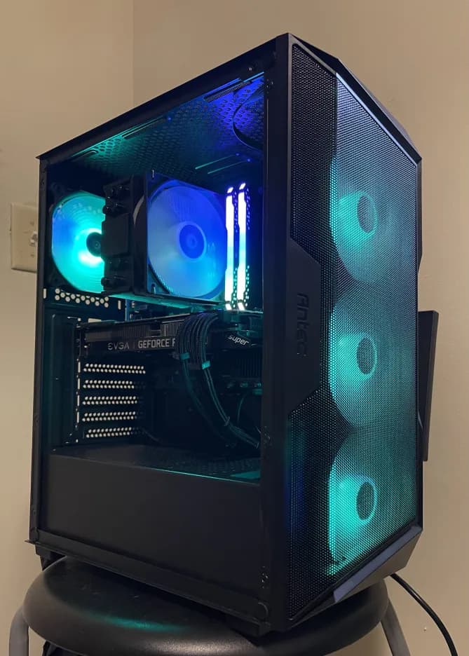 Nvidia RTX 2070 Super | RYZEN 7 3700X | 16GB RAM | 1TB M.2 NVMe SSD | Black Gaming PC