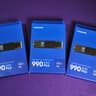 3x Samsung 990 EVO Plus SSD 1TB, PCIe Gen 4x4, Gen 5x2 M.2 2280, Speeds Up-to 7,250 MB/s