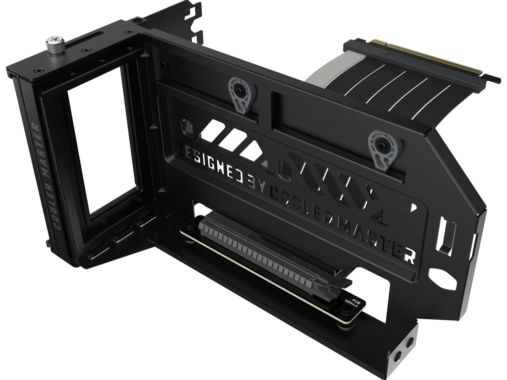 Cooler Master Vertical GPU Holder Kit V3 for E-ATX ATX mATX PC Case & PCI-E 4.0 Devices Black