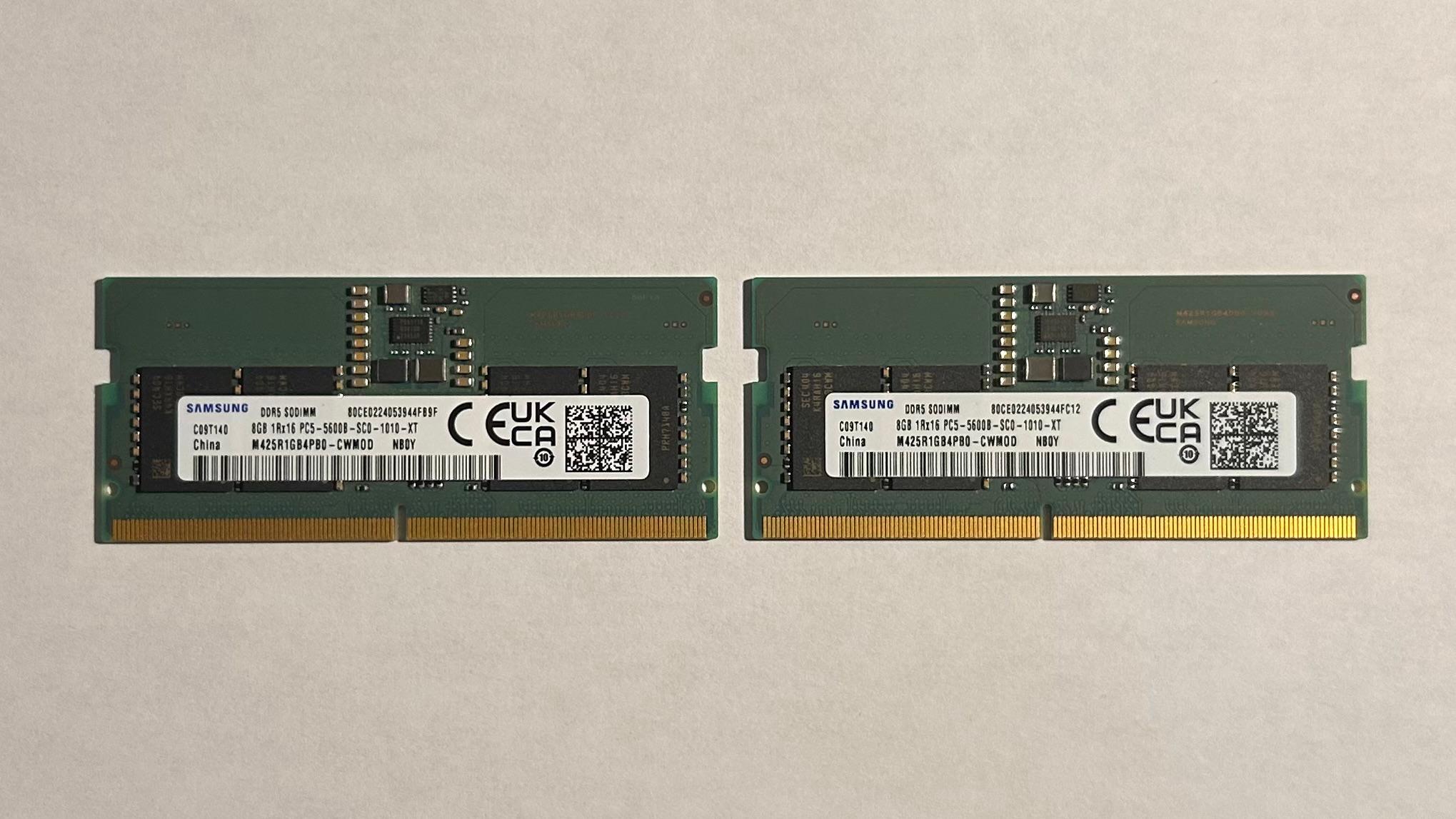 Samsung 16GB (2x8) DDR5-5600 SO-DIMM RAM