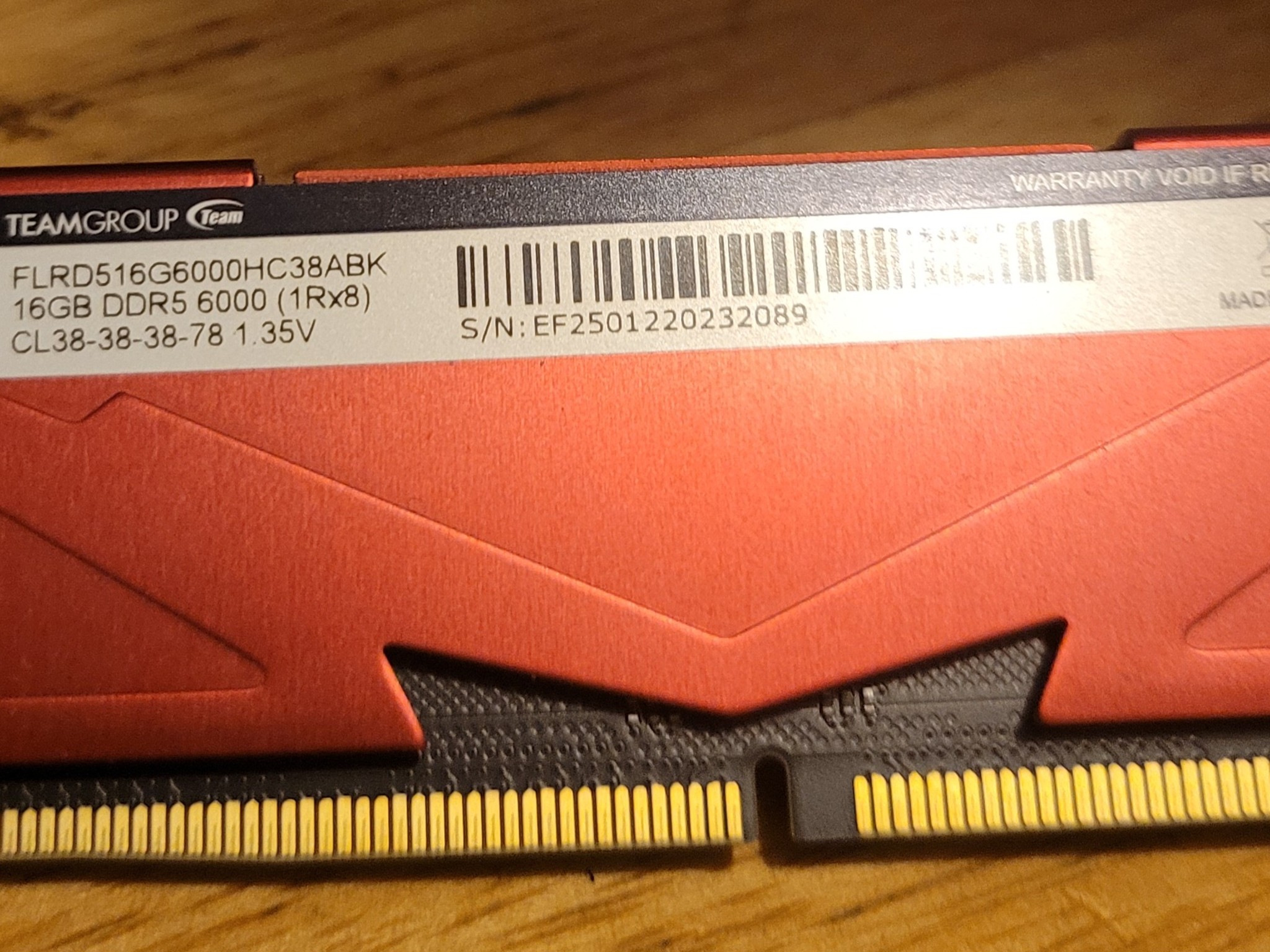 TForce DDR5 6000mhz 16gb stick