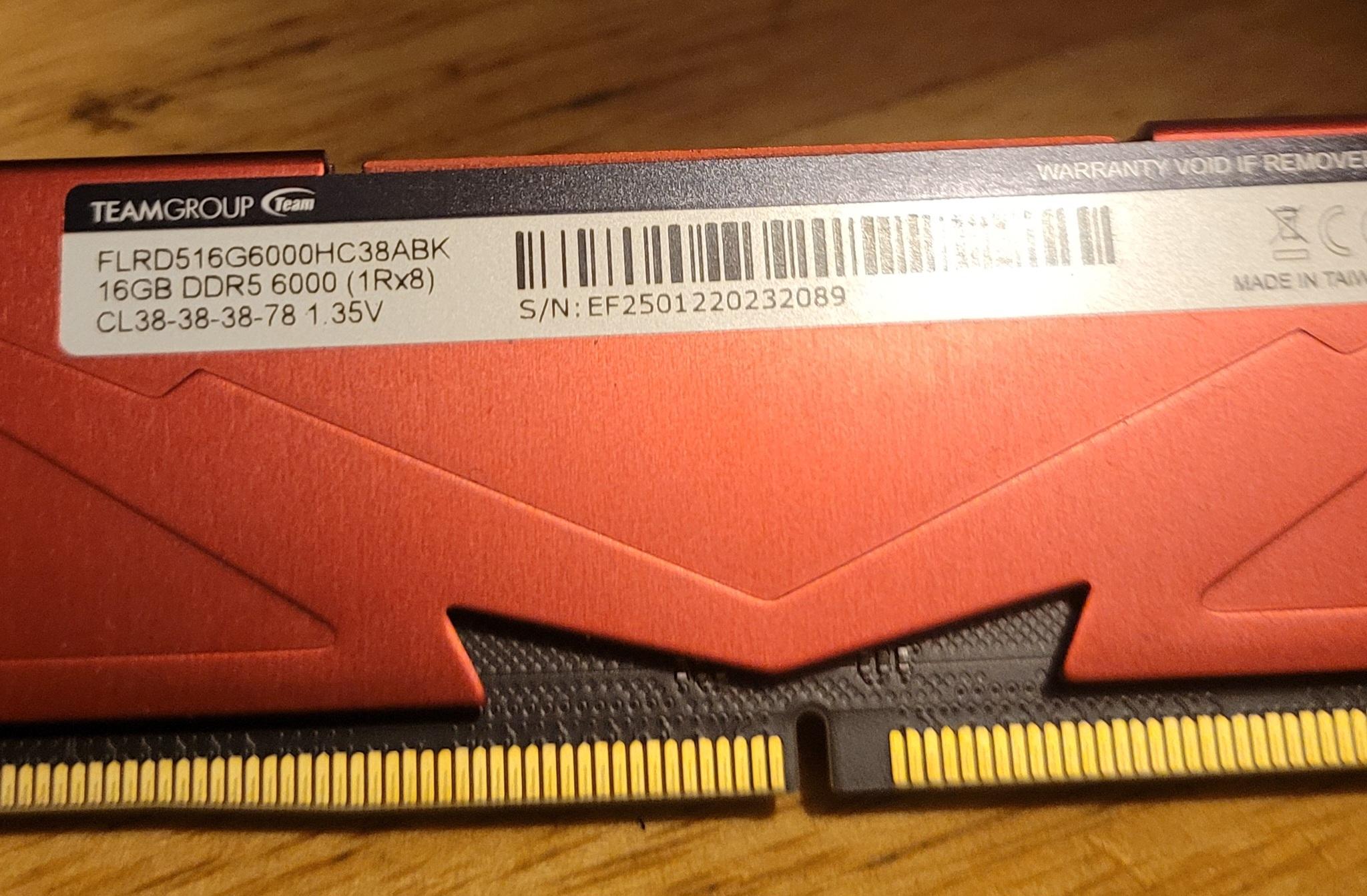 TForce DDR5 6000mhz 16gb stick