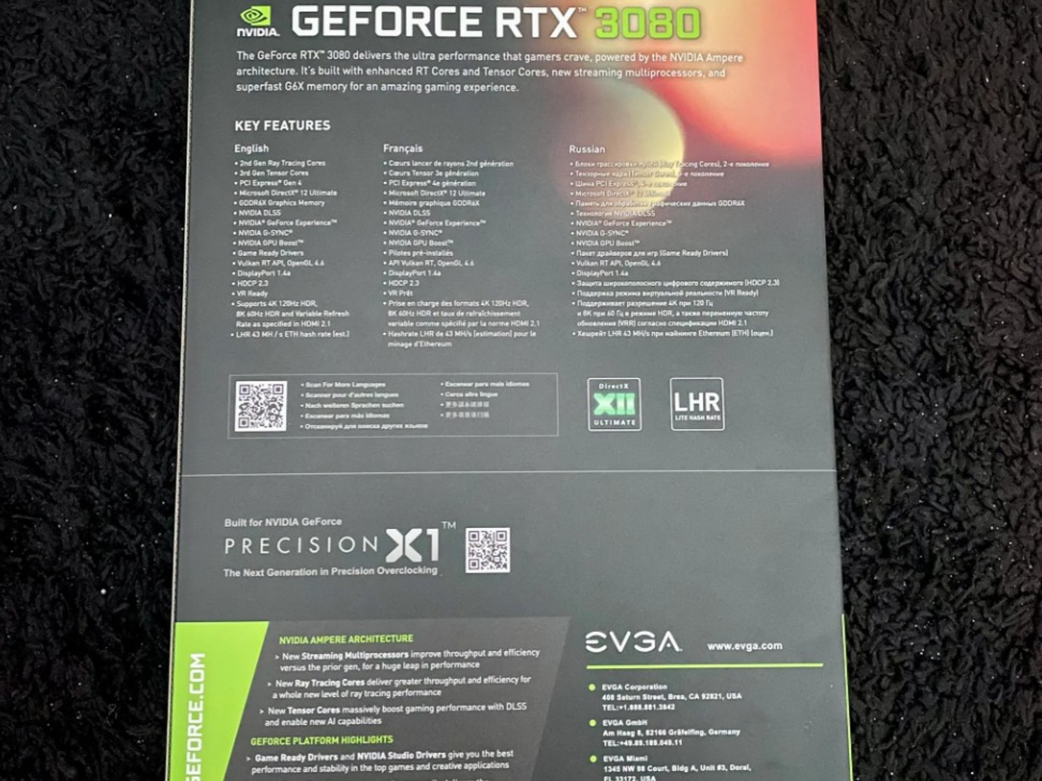 EVGA XC3 ULTRA GAMING GeForce RTX 3080 10GB