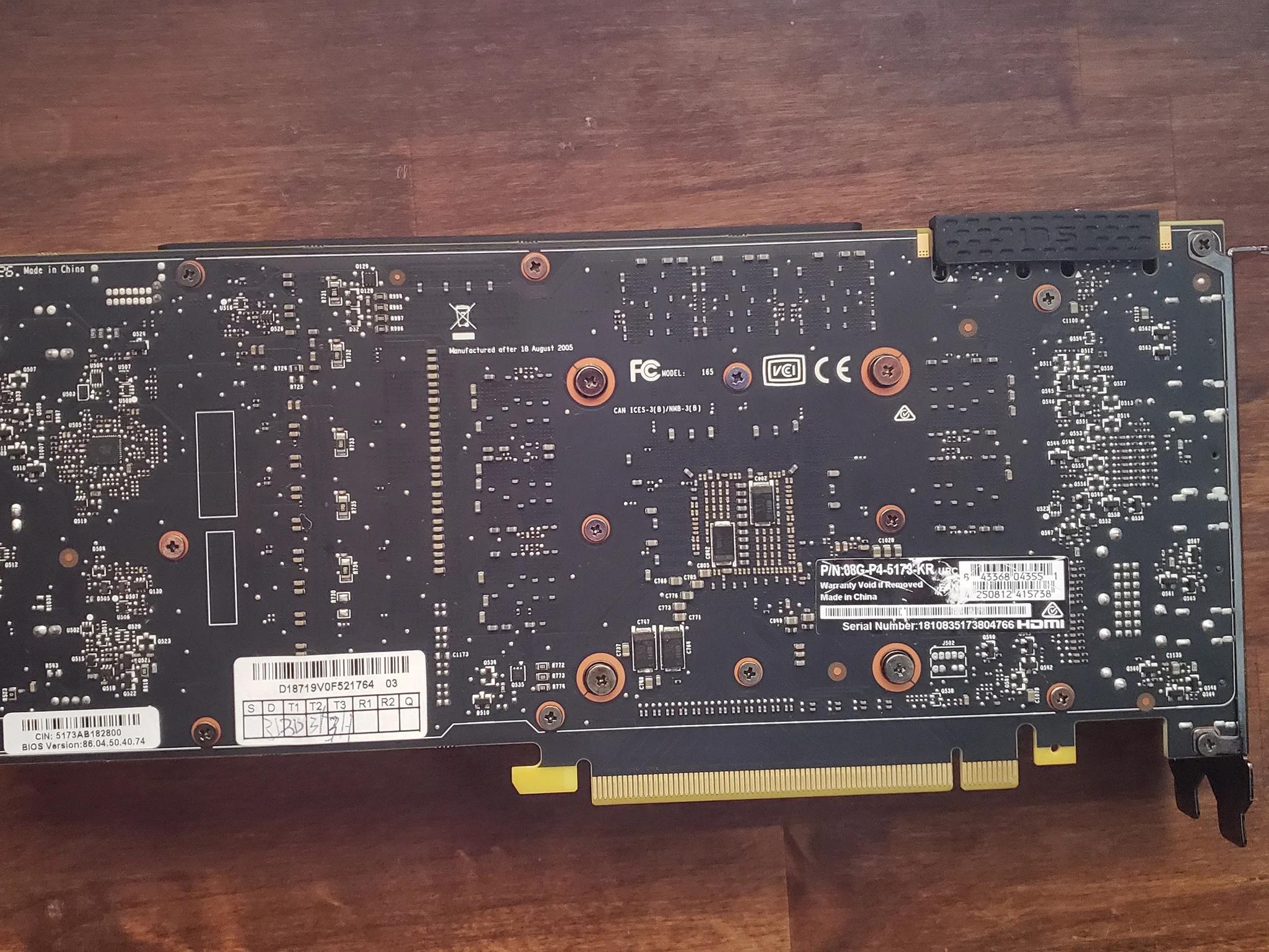 Evga GTX 1070 SC 08G-P4-5173-KR