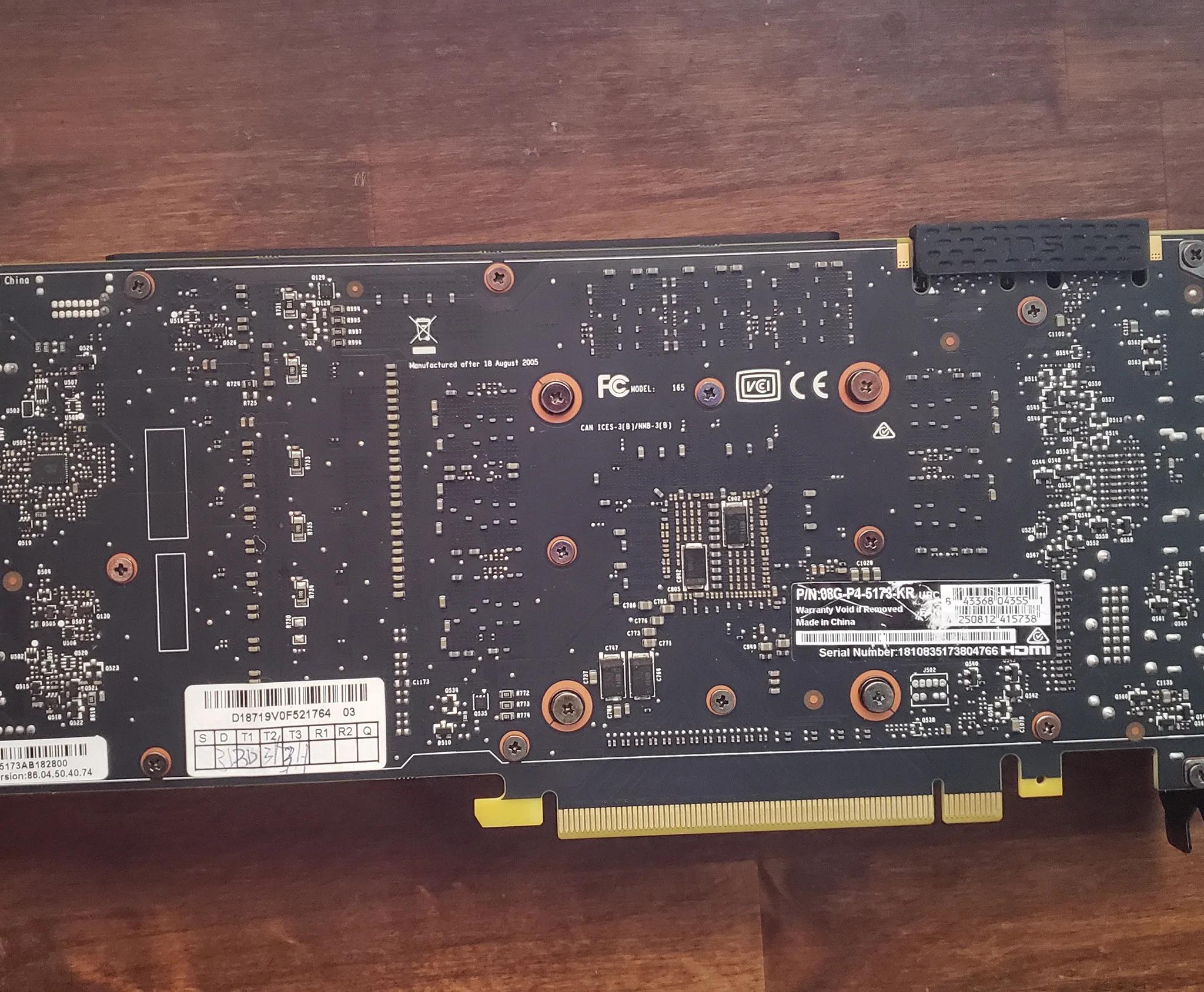 Evga GTX 1070 SC 08G-P4-5173-KR