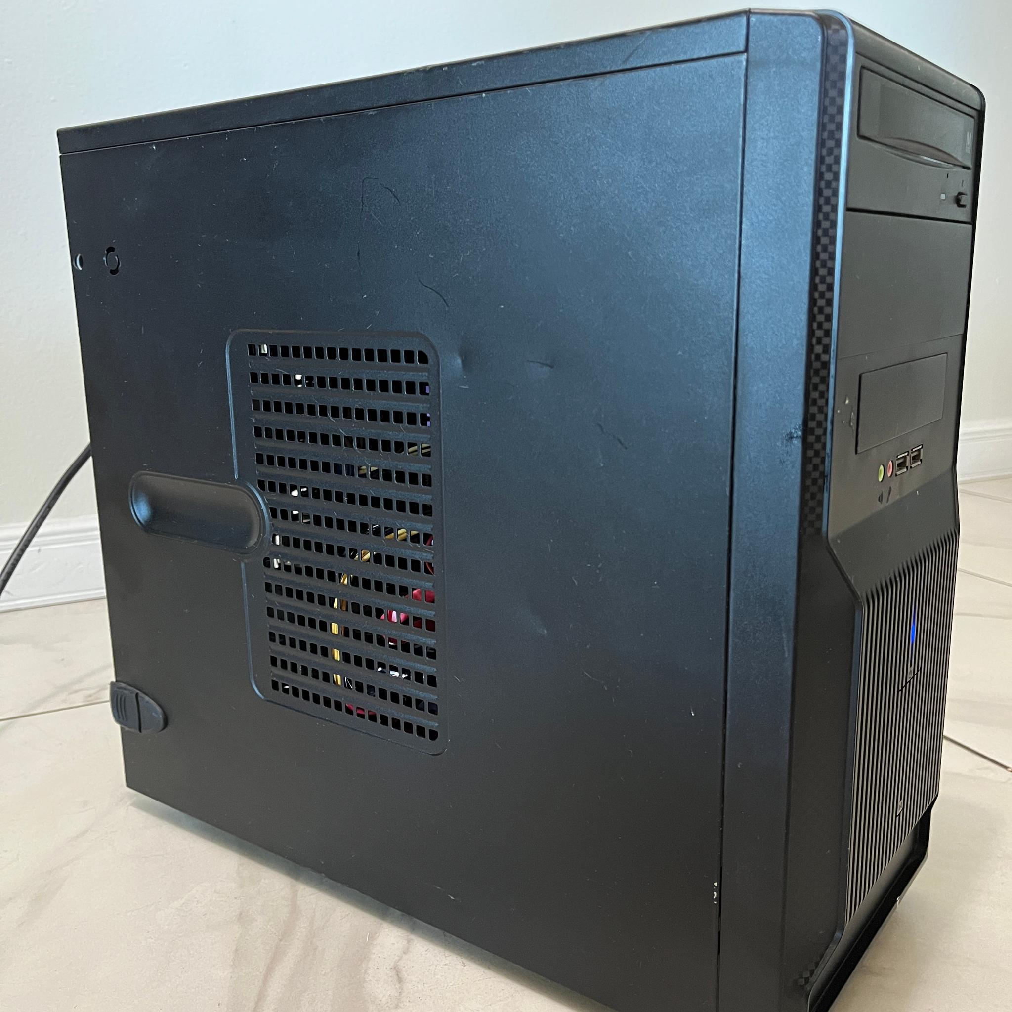 NVIDIA RTX 3050, Intel i7-7700, 16GB RAM, 500GB SSD - Gaming PC w/Wi-Fi, BT