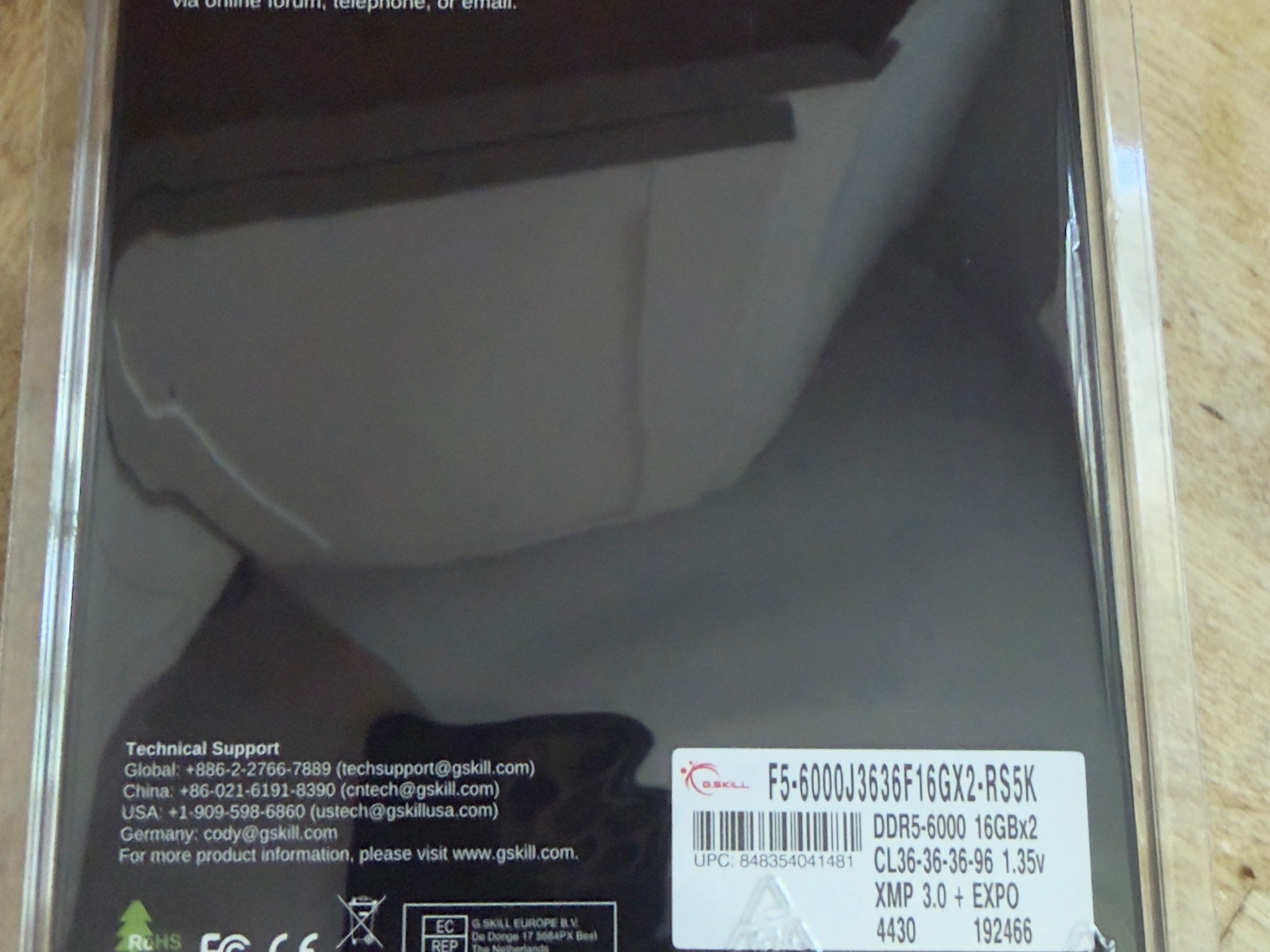 G.Skill Ripjaws S5 32GB DDR5-6000 (2x16GB)