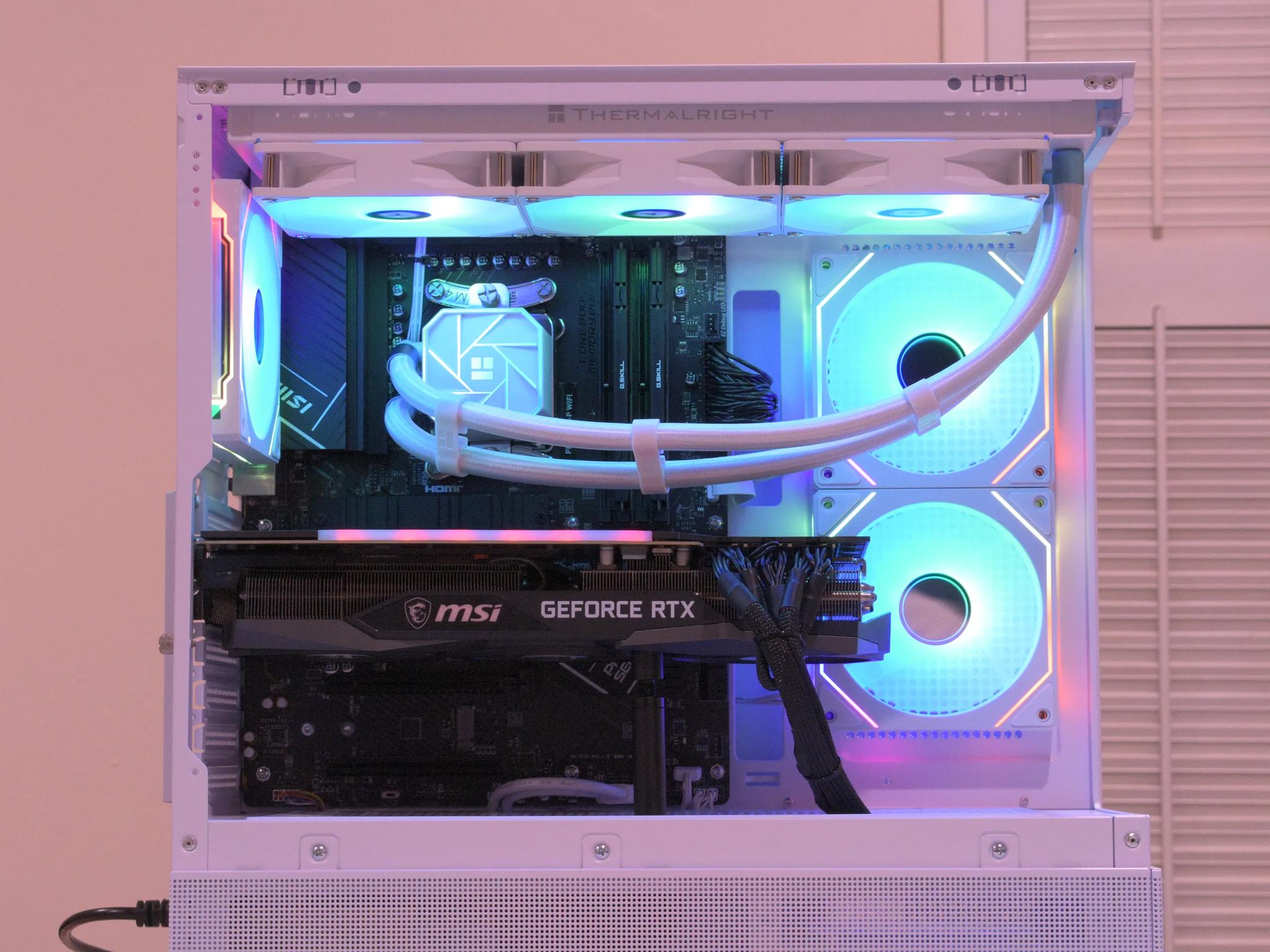 Gaming PC | Ryzen 7 7700 | RTX 3080 10GB | 32GB DDR5 | 1TB nVME SSD | 1440p White Gaming PC RGB