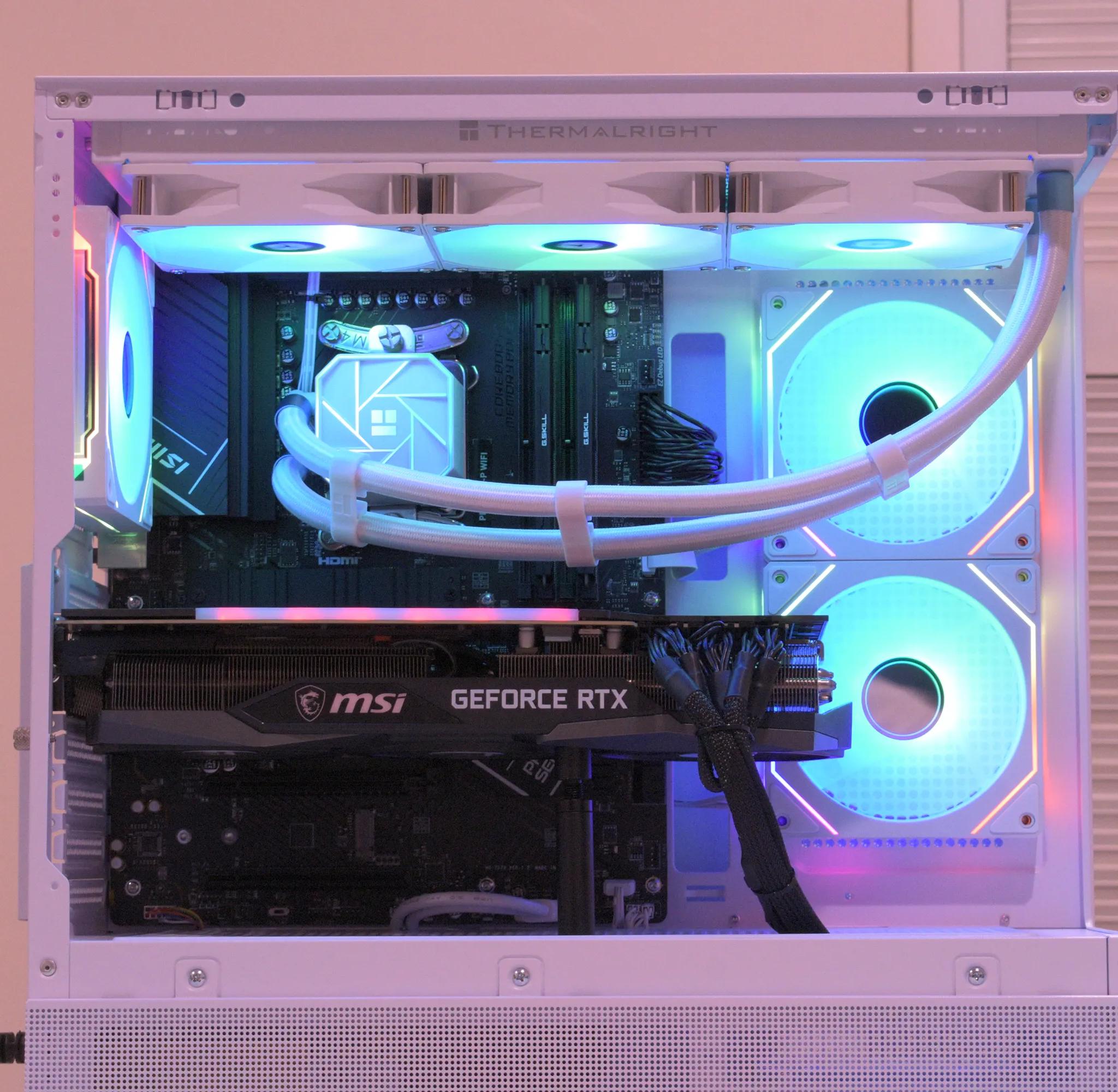 Gaming PC | Ryzen 7 7700 | RTX 3080 10GB | 32GB DDR5 | 1TB nVME SSD | 1440p White Gaming PC RGB