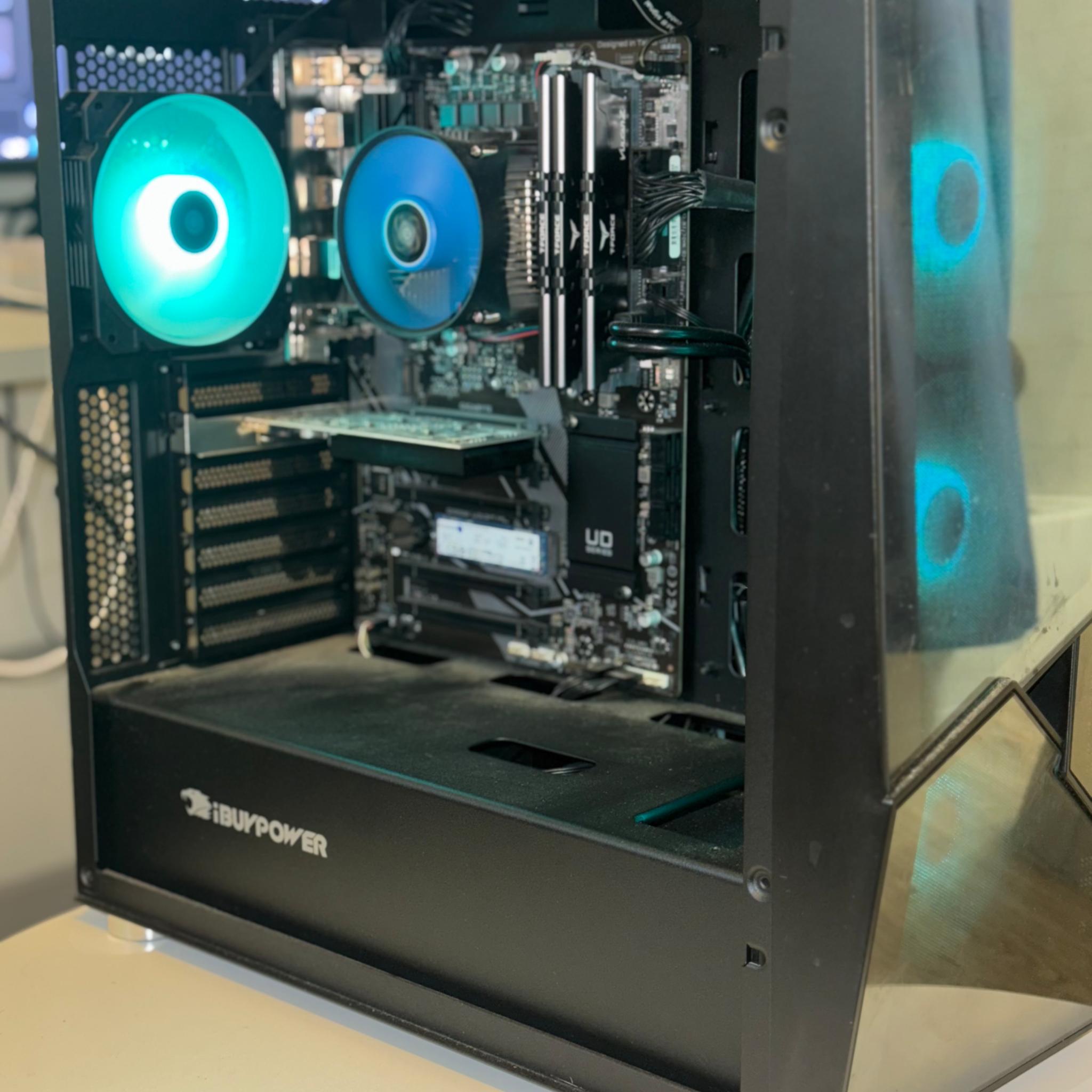 iBUYPOWER GAMING PC - Intel Core i5-11400F, 24GB RAM, GeForce GT 1030, 465GB SSD, RGB Mid Tower