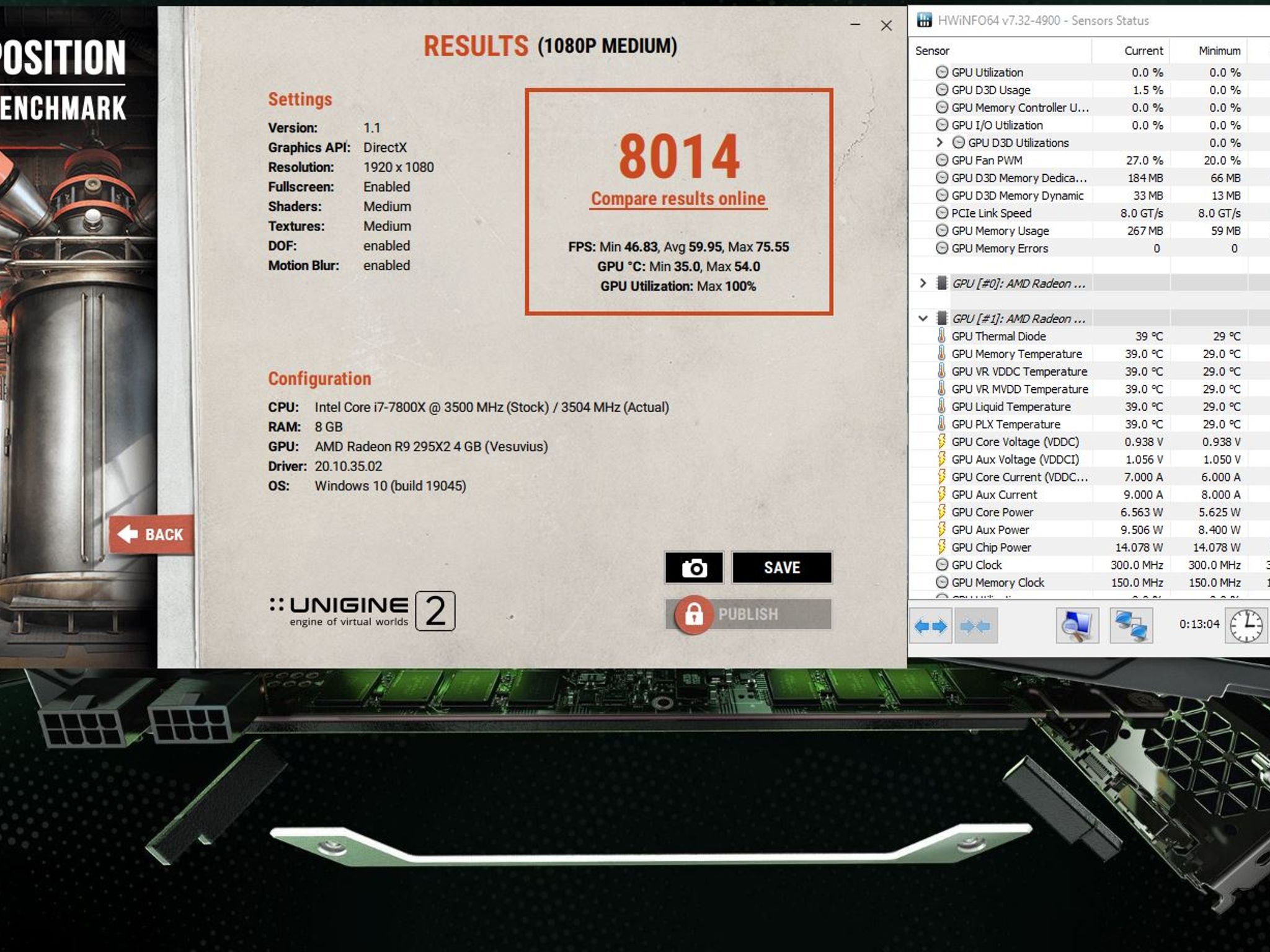 Sapphire AMD Radeon R9 295X2 8GB GDDR5 PCIe 3.0 x16 Desktop GPU - 4084642757