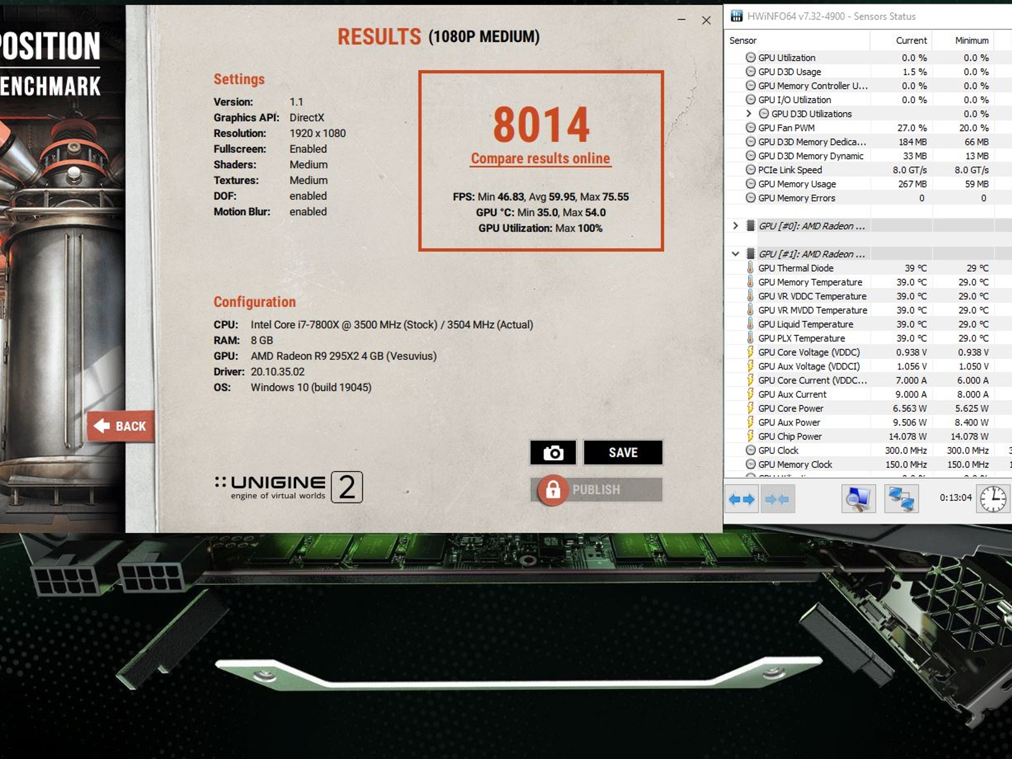 Sapphire AMD Radeon R9 295X2 8GB GDDR5 PCIe 3.0 x16 Desktop GPU - 4084642757