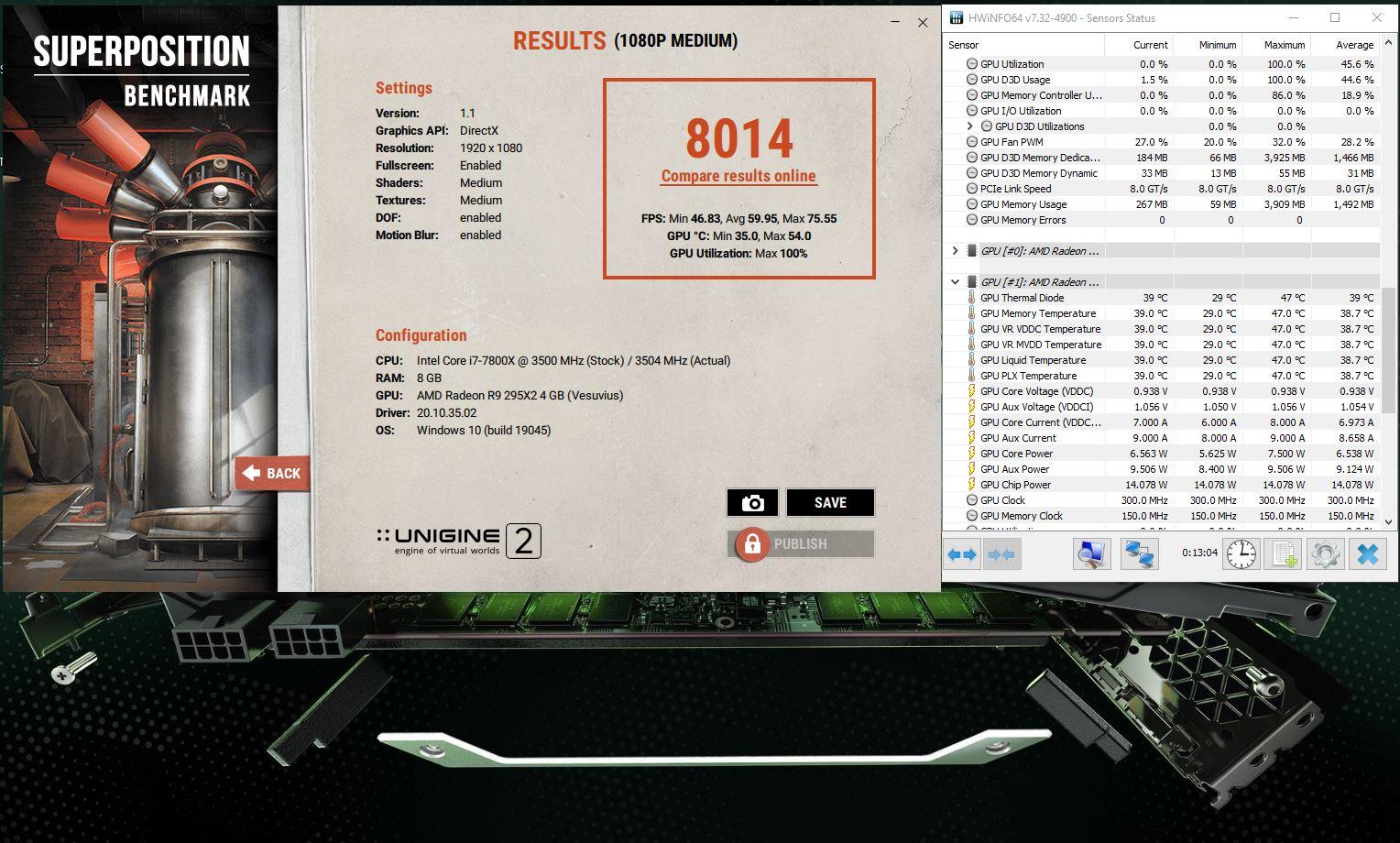 Sapphire AMD Radeon R9 295X2 8GB GDDR5 PCIe 3.0 x16 Desktop GPU - 4084642757