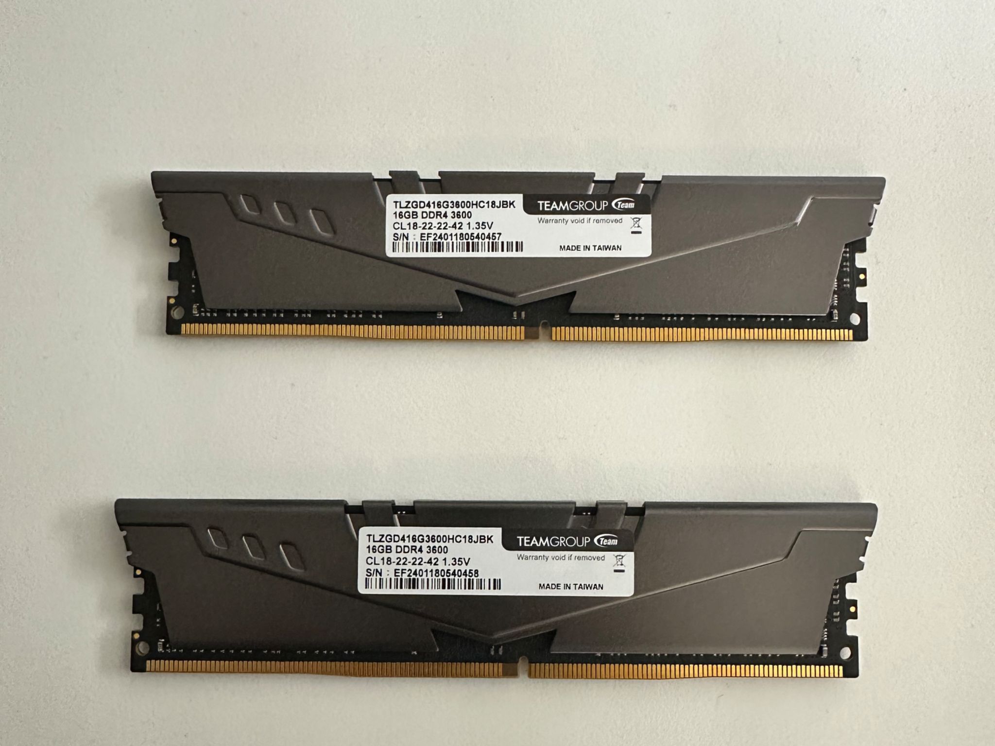 TEAMGROUP T-Force Vulcan Z 32GB (2x16GB) DDR4-3600 CL18 – Clean & Tested