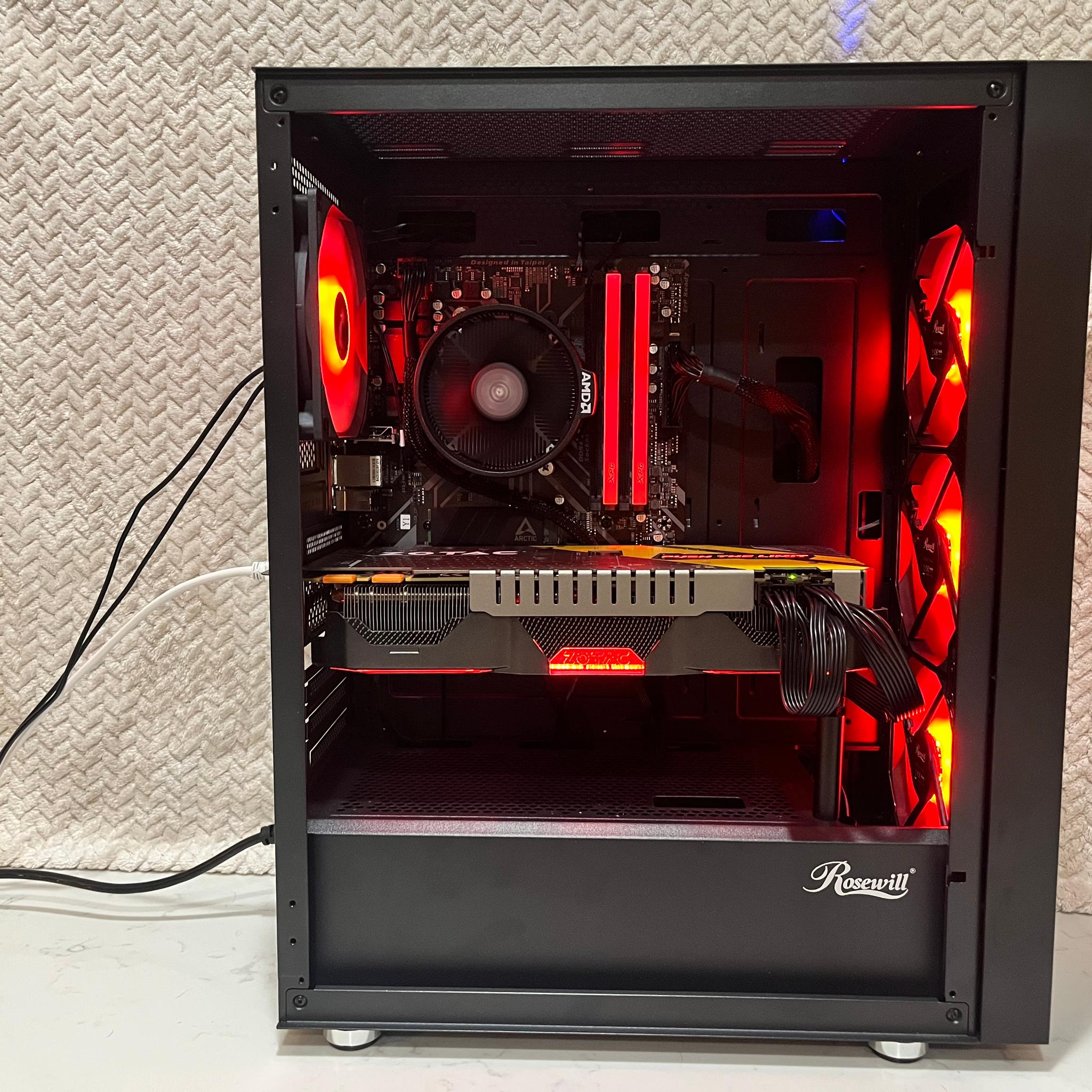 GTX 1070 + Ryzen 5 3600 | 16GB RAM | 512GB NVMe | WiFi Gaming PC