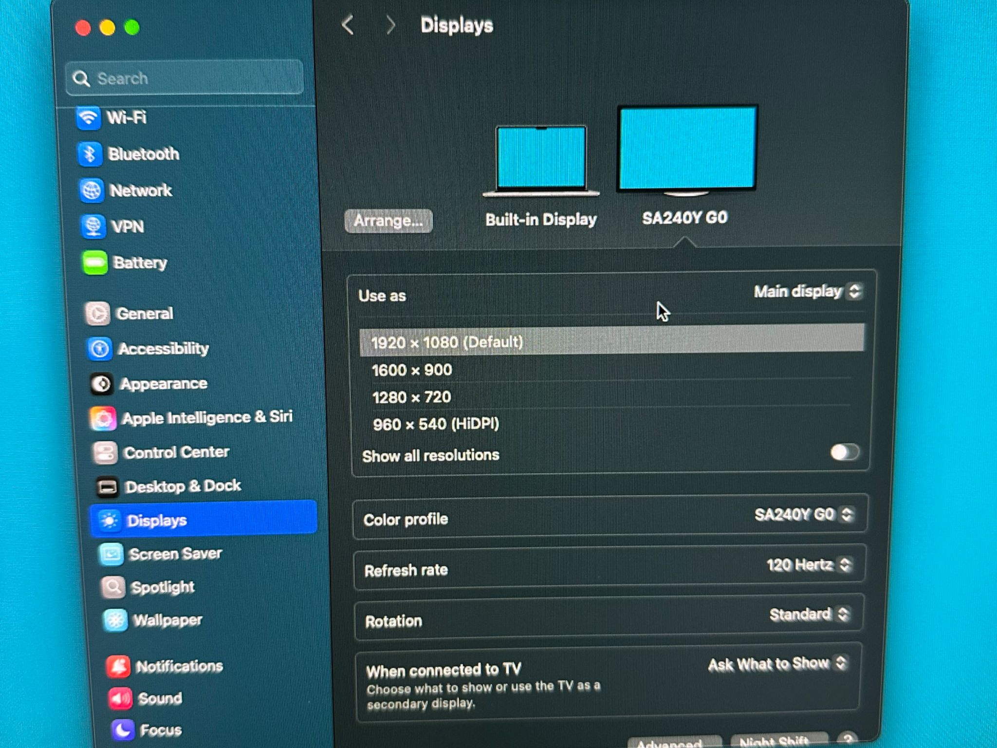 Acer SA240Y 23.8" Vision Care IPS Monitor 1080p FHD 75Hz AMD FreeSync