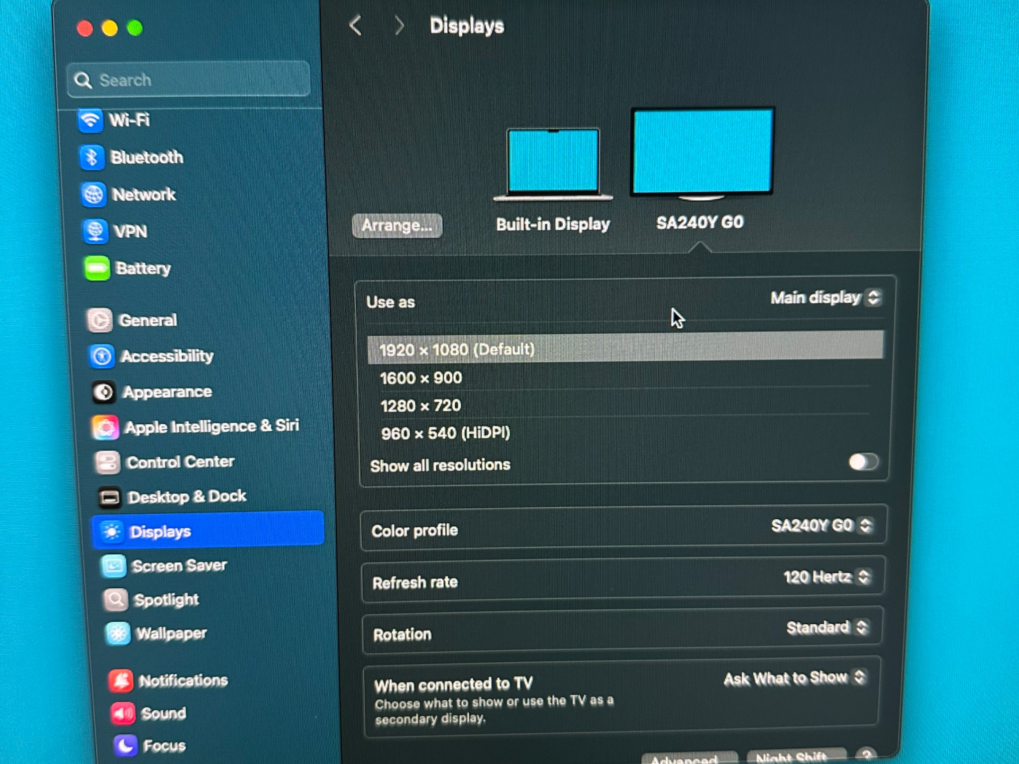 Acer SA240Y 23.8" Vision Care IPS Monitor 1080p FHD 75Hz AMD FreeSync