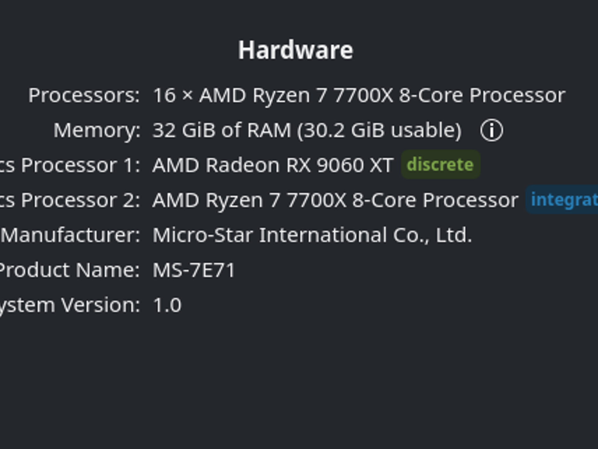 AMD Ryzen 7 7700X