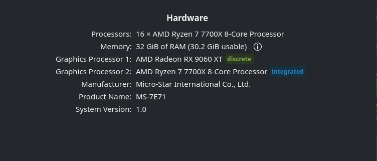 AMD Ryzen 7 7700X