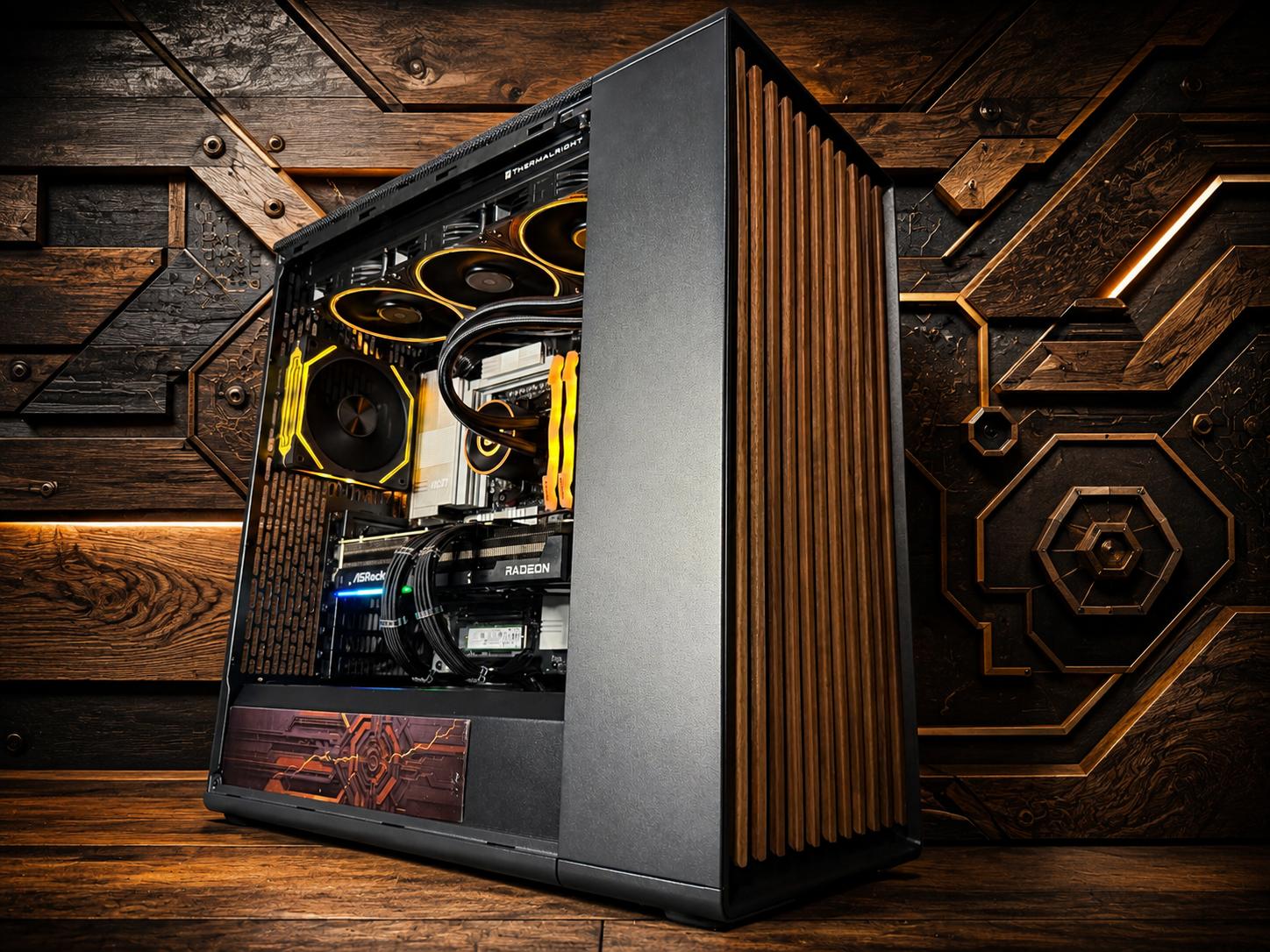 🪵⚙️ IRON WOOD ⚙️🪵 Ryzen 9 9900X| RX 9070XT| 32 GB DDR5 8000Mhz|4.5 TB NVMe| 850W Gold PSU