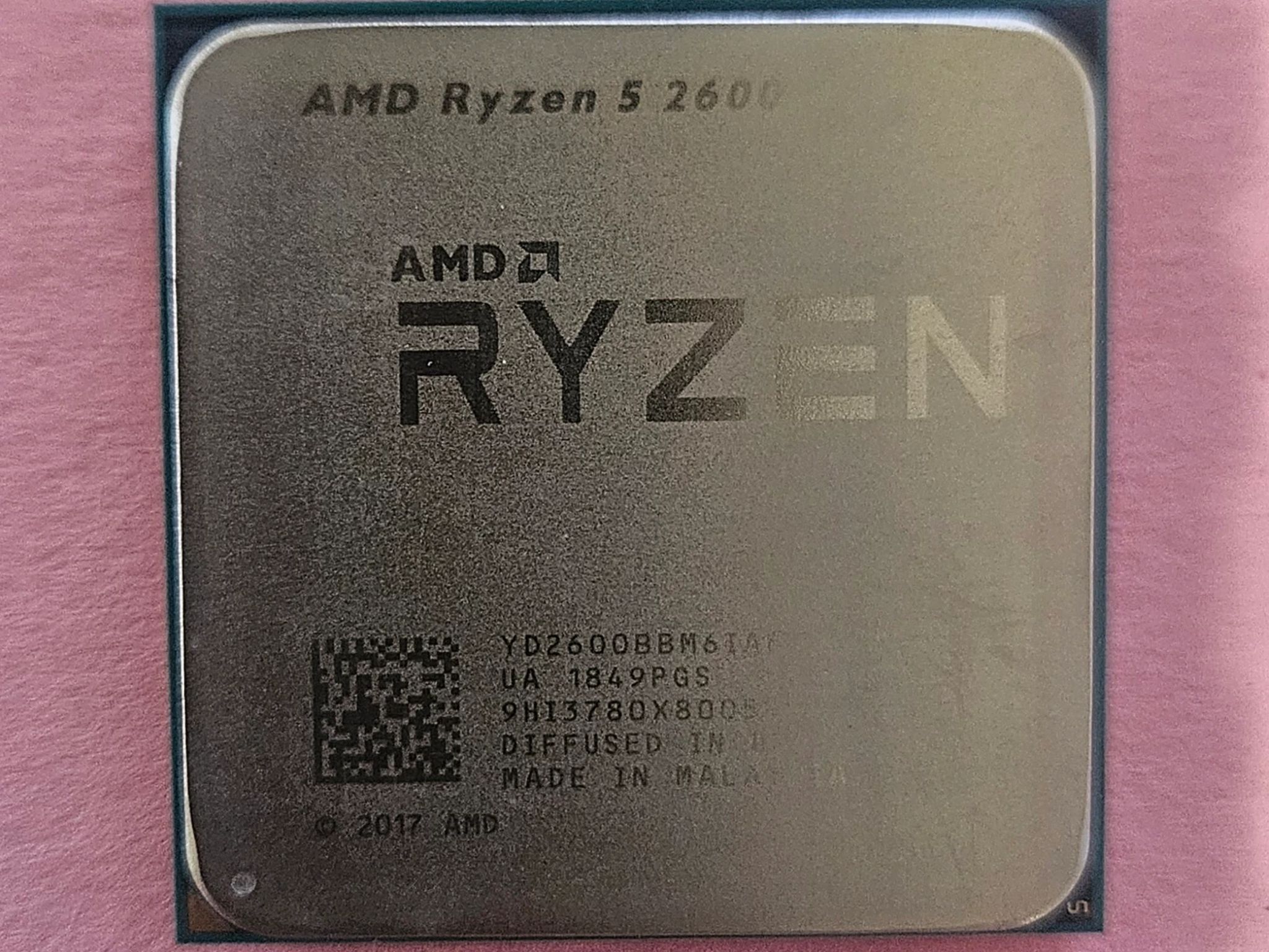 AMD Ryzen 5 2600 Six-Core 3.4-3.9 GHz 65W Socket AM4 CPU Processor