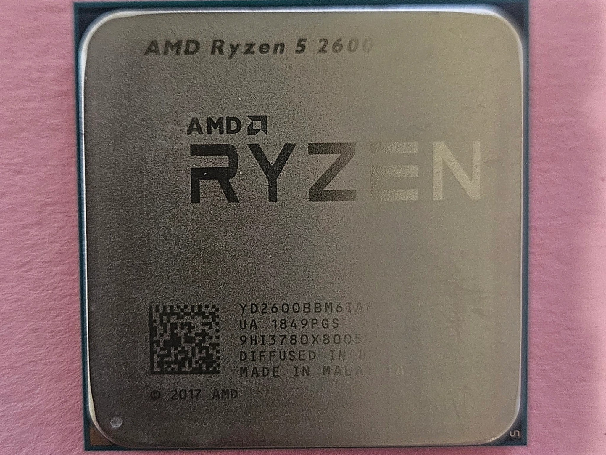 AMD Ryzen 5 2600 Six-Core 3.4-3.9 GHz 65W Socket AM4 CPU Processor