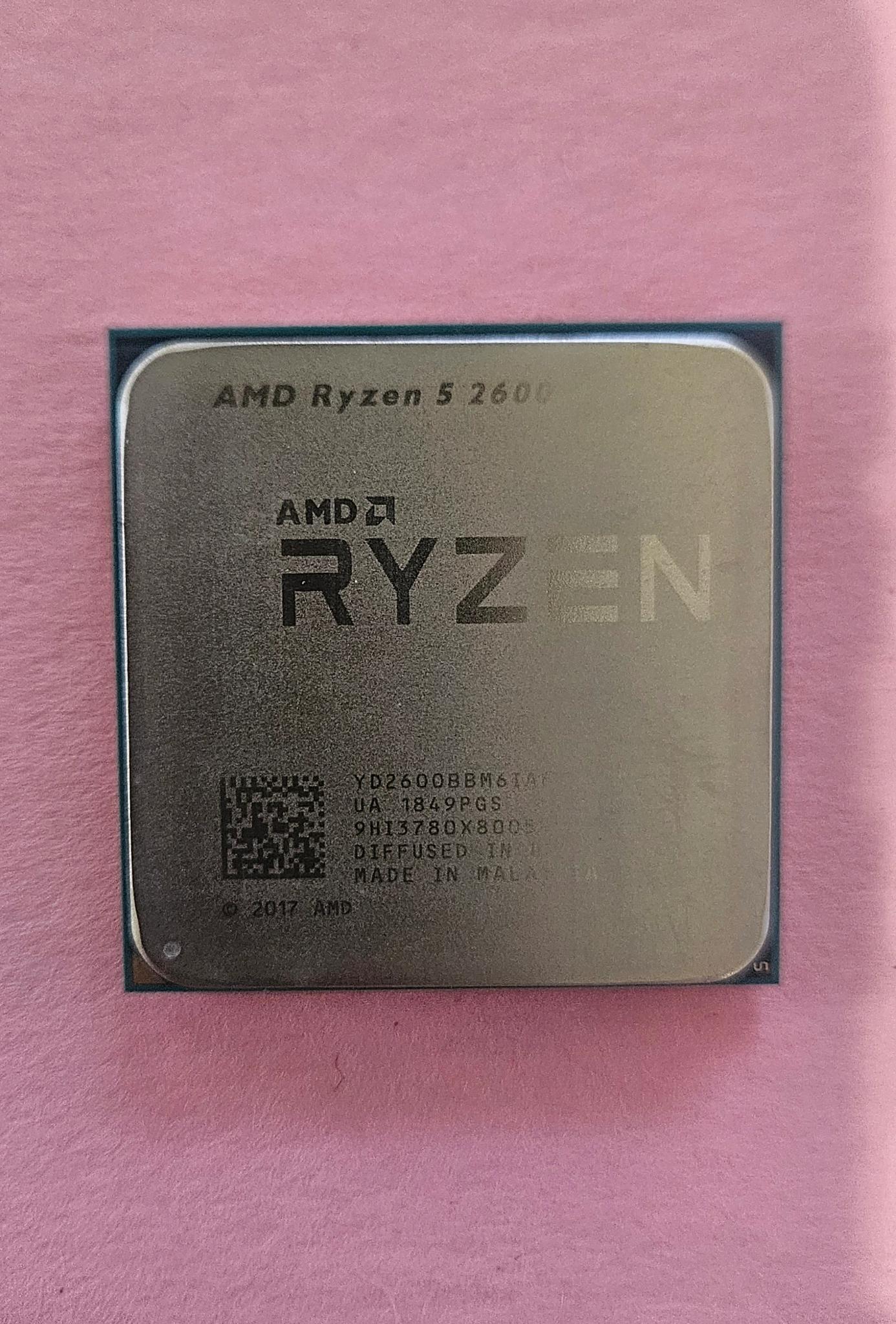 AMD Ryzen 5 2600 Six-Core 3.4-3.9 GHz 65W Socket AM4 CPU Processor