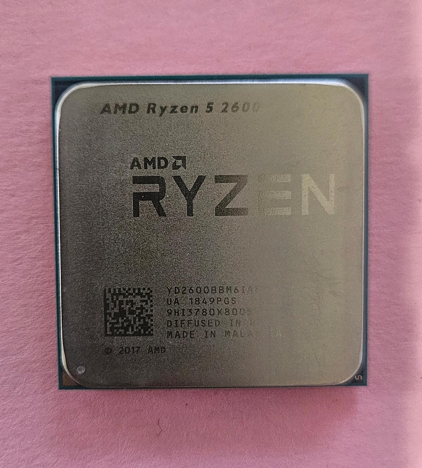 AMD Ryzen 5 2600 Six-Core 3.4-3.9 GHz 65W Socket AM4 CPU Processor