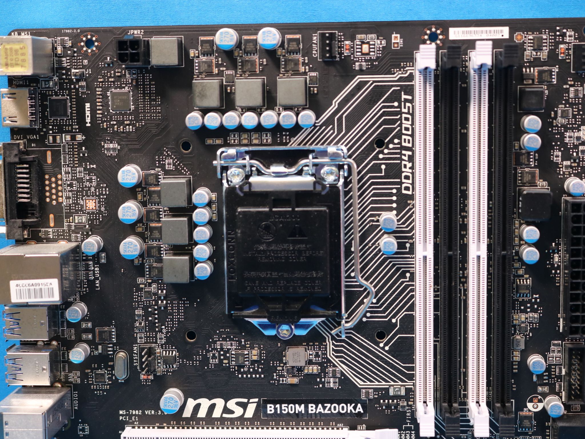 MSI B150M Bazooka Intel LGA1151/Socket H4 DDR4 MicroATX Desktop Motherboard & I/O - 4157814135