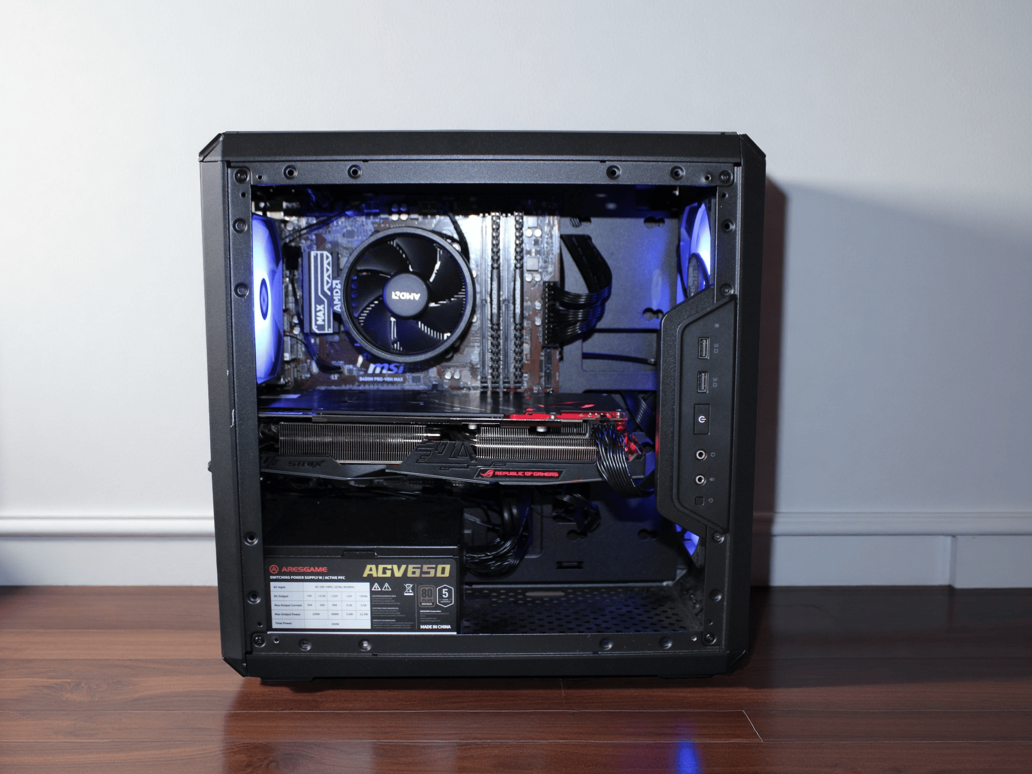 Super Clean E-Sports Bomber | Ryzen 5 3600X | ROG Strix RX 580 3 Fan | 16GB Corsair DDR4
