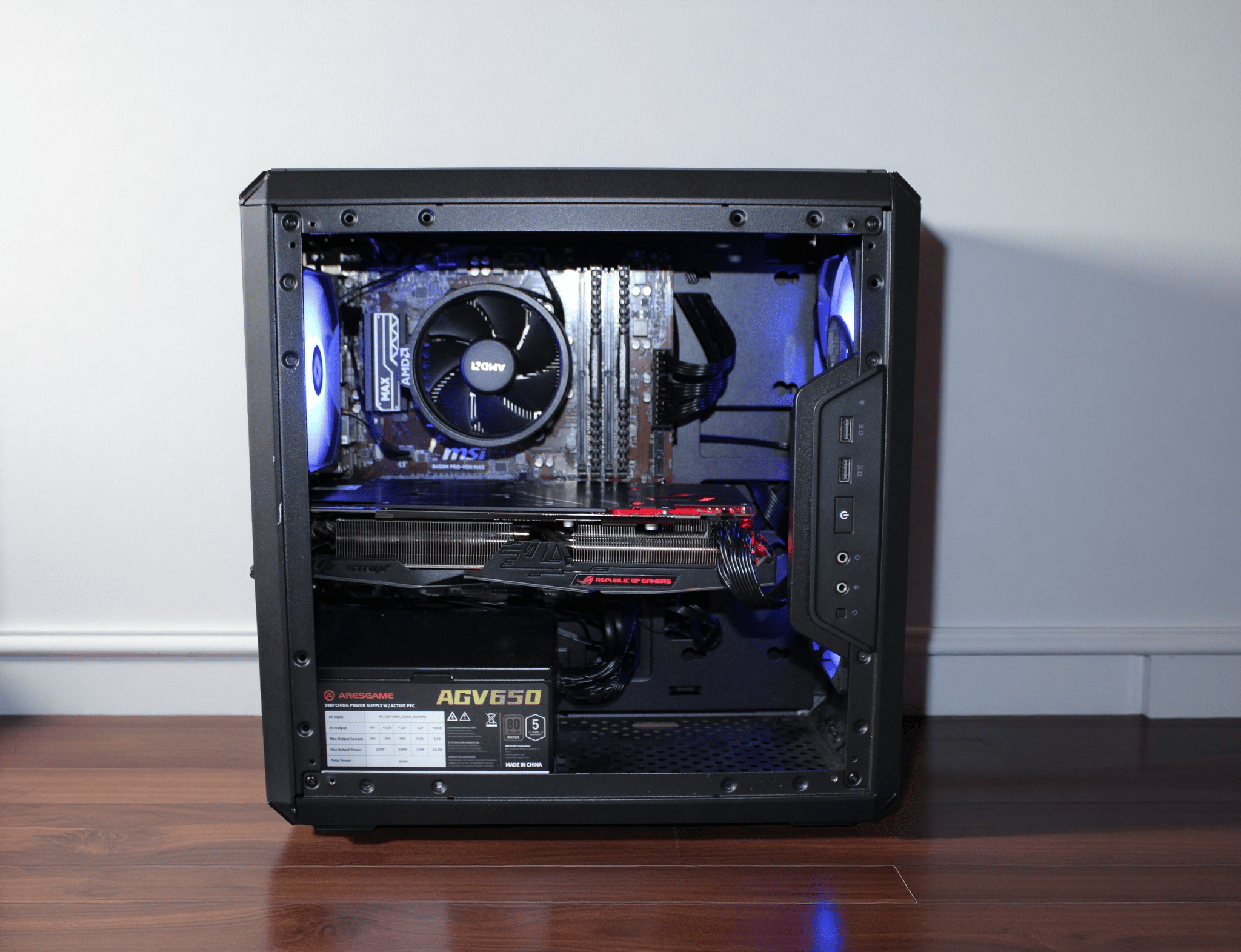 Super Clean E-Sports Bomber | Ryzen 5 3600X | ROG Strix RX 580 3 Fan | 16GB Corsair DDR4
